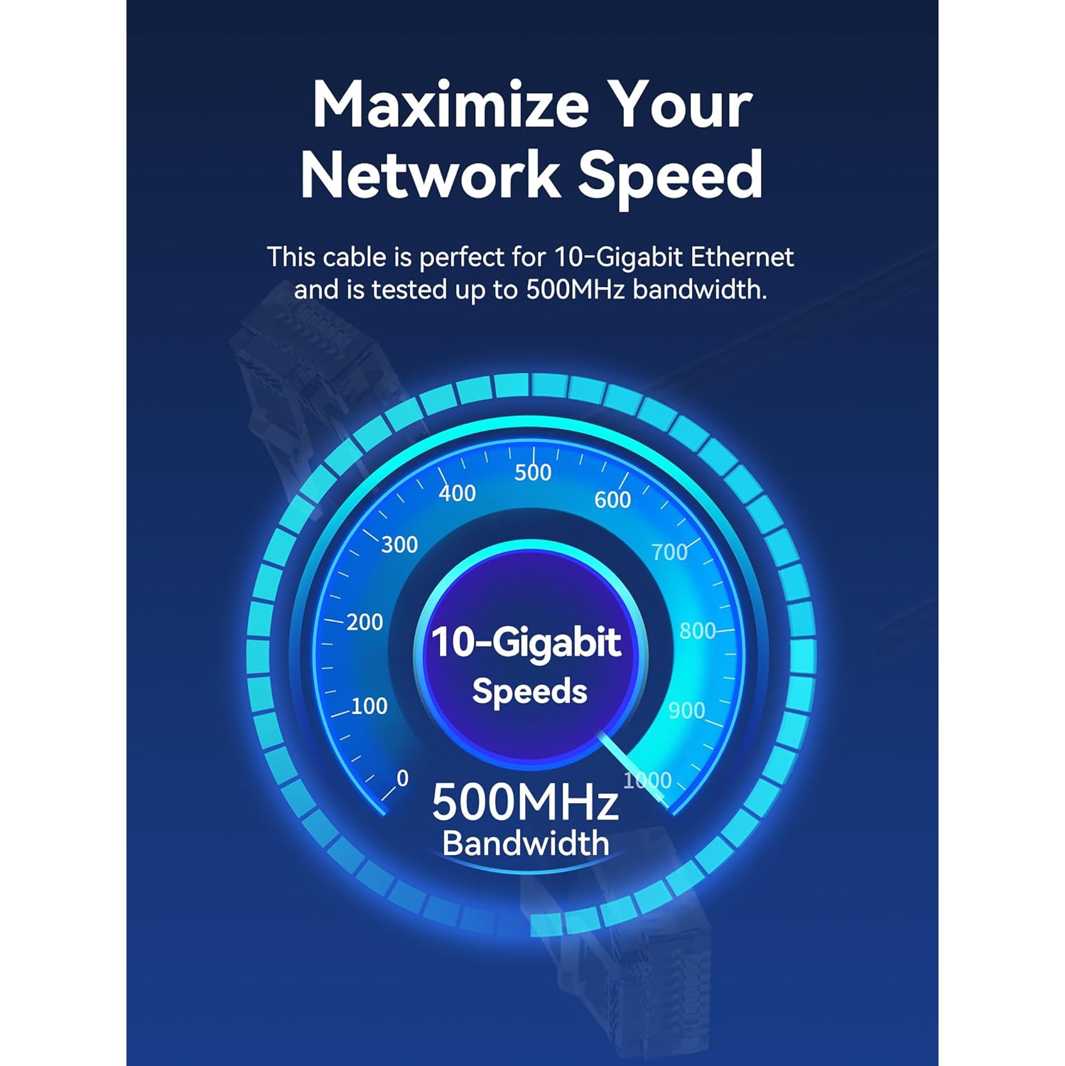 Cat 6 Ethernet Patch Cable cat6 LAN Network Cord 360° Rotation Dual-Curved Head Design Ultra fine High Speed