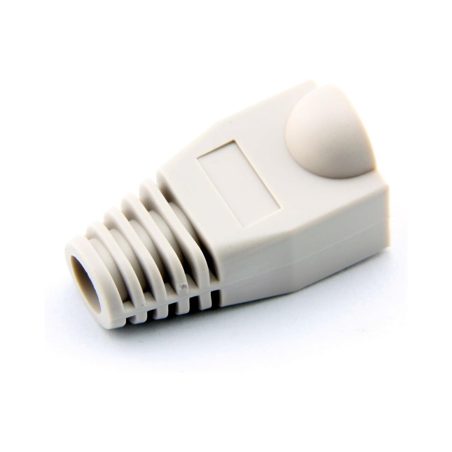 Bluesky 100 Pcs White Soft Plastic CAT5E CAT6 Ethernet RJ45 Cable Cap Connector Boots Plug Cover Strain Relief Boots