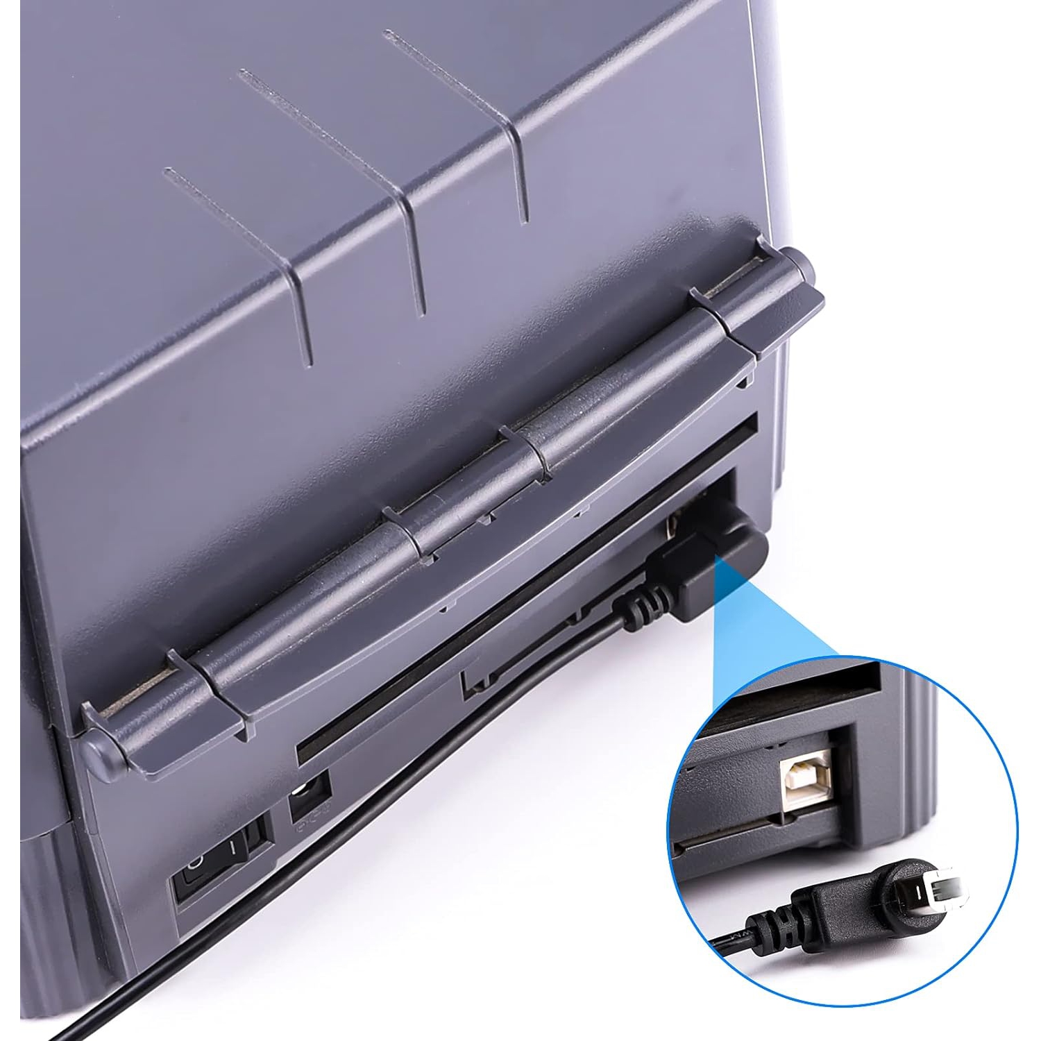 Haiker USB 2.0 B Female to Right Angle B Male Printer Short Extension Cable Adapter