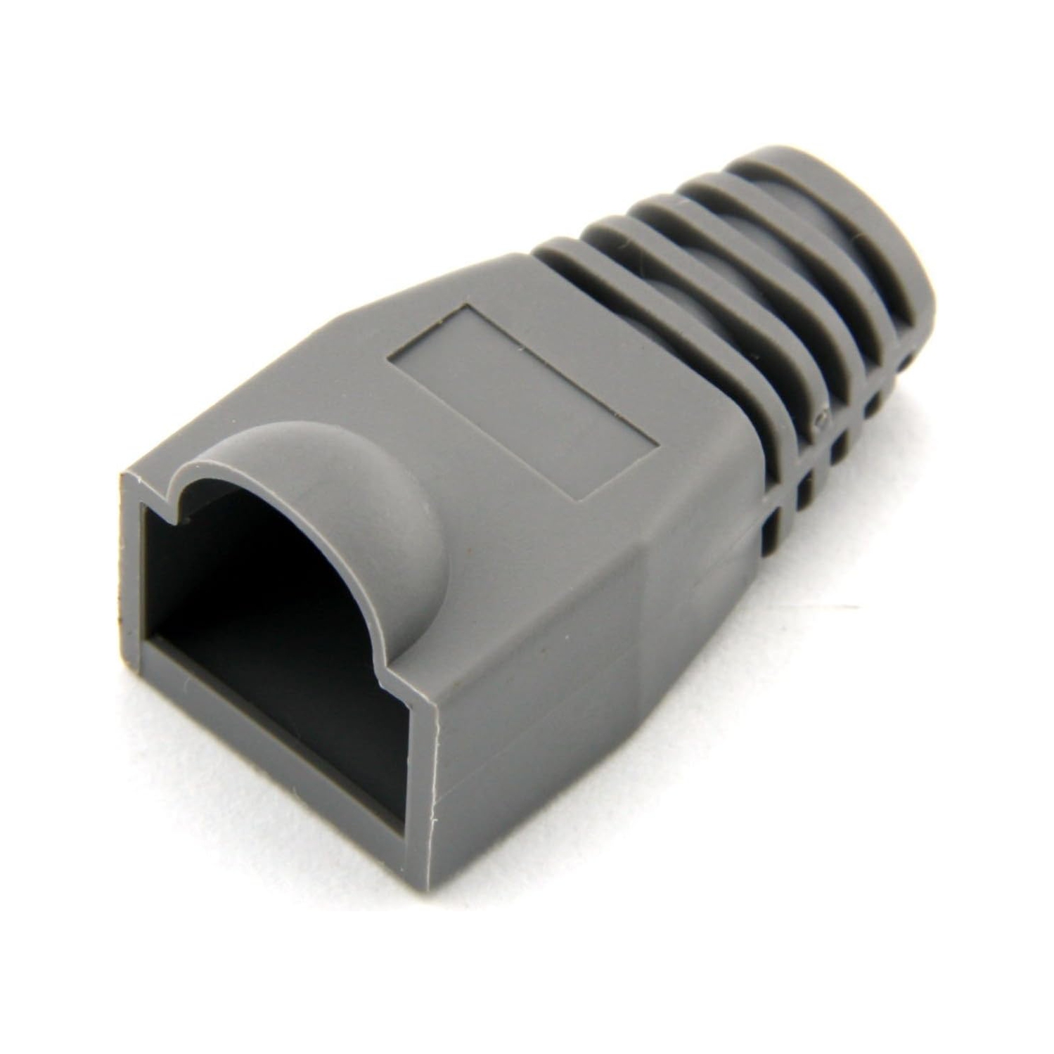 Bluesky 100 Pcs Gray Soft Plastic CAT5E CAT6 Ethernet RJ45 Cable Cap Connector Boots Plug Cover Strain Relief Boots