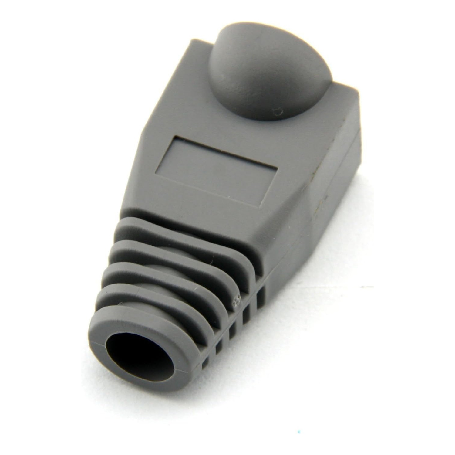 Bluesky 100 Pcs Gray Soft Plastic CAT5E CAT6 Ethernet RJ45 Cable Cap Connector Boots Plug Cover Strain Relief Boots