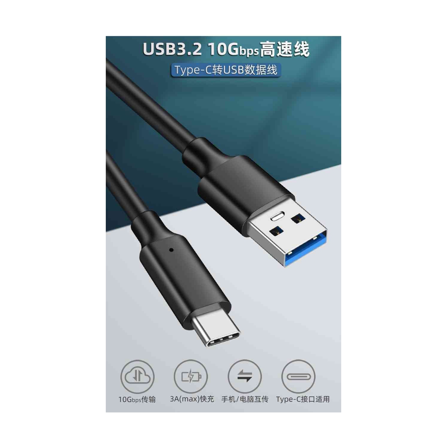 (Paquet de 2) Câble USB-C Android Auto pour Google Pixel 7 Pro, 3,3FT, 10 Gb/s, USB-C 3,1 de 2 génération USB-A, 3 A-C.