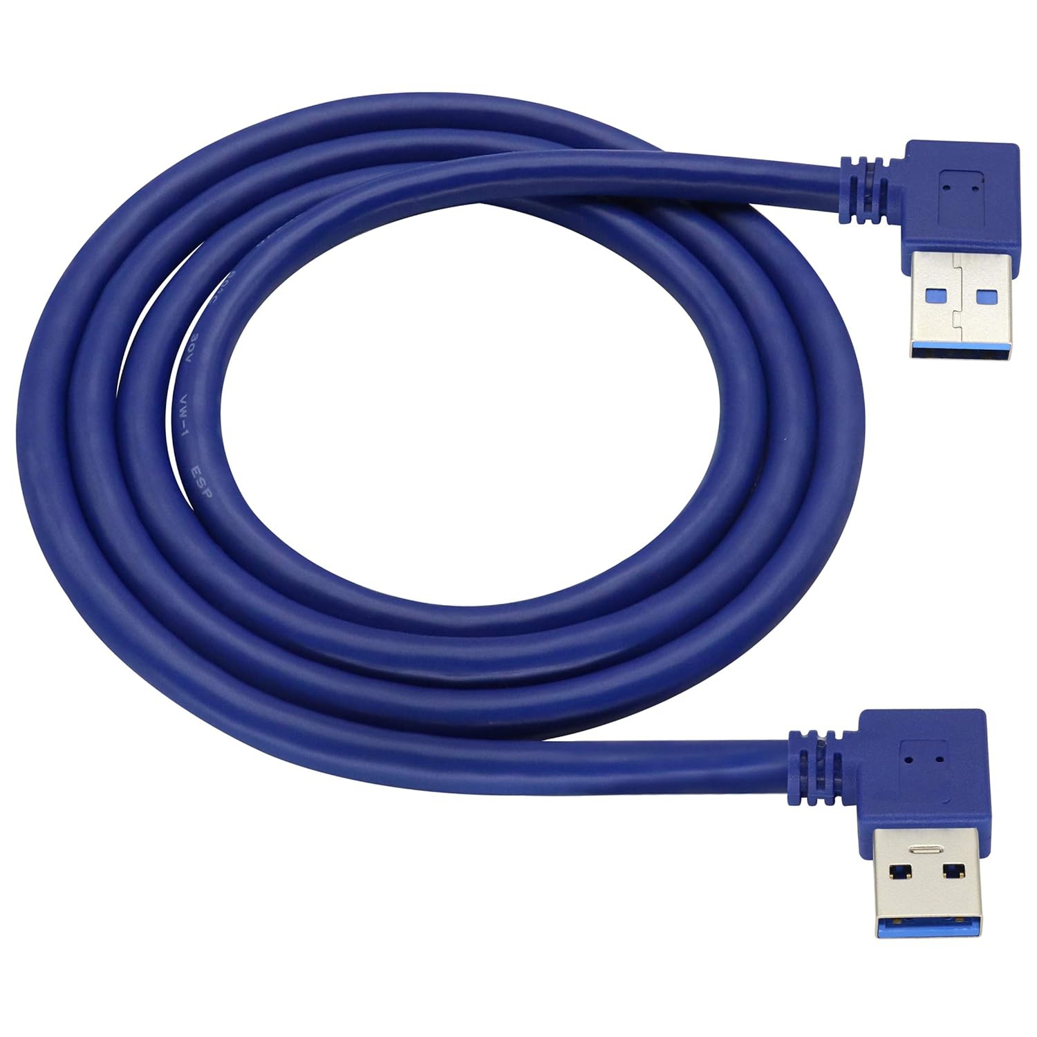 Left & Right Angle USB 3.0 A Male Adapter Cable 90 Degree USB 3.0 Type A Male to USB Male Data Transfer