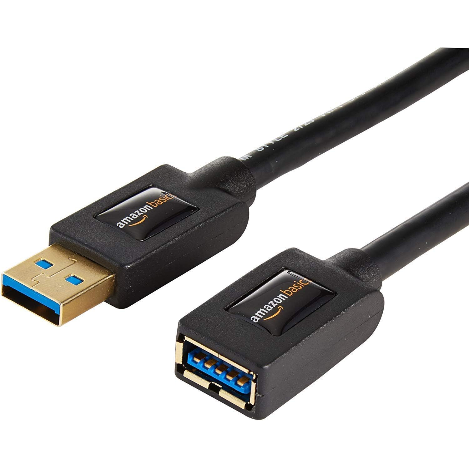 2-Pack USB-A 3.0 Extension Cable, 4.8Gbps High-Speed, Male to Female Gold-Plated Connectors, 6 Foot,
