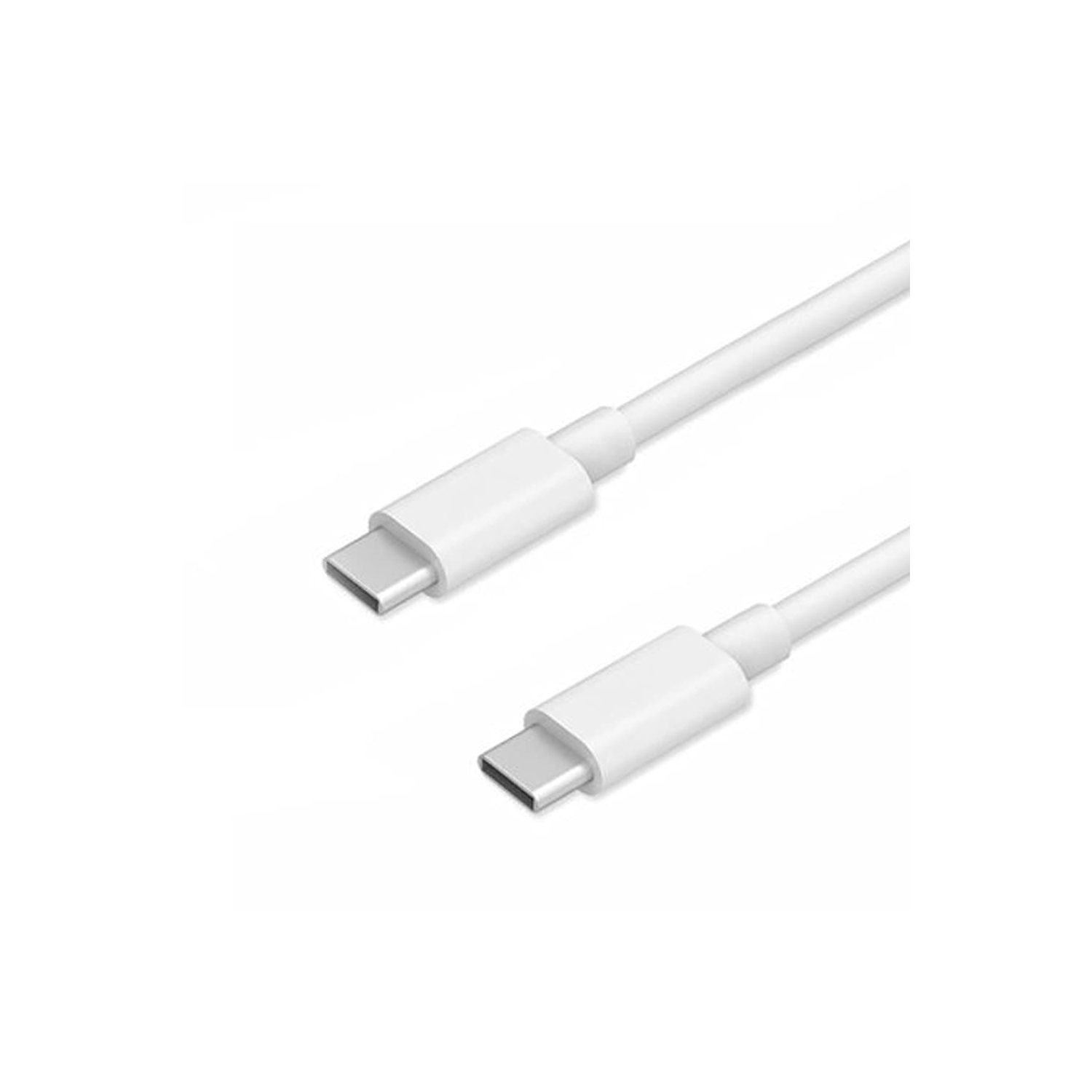 USB - C to USB - C Charger Cable 1 Meter / 3ft White - for Fast Charging and Data Transfer