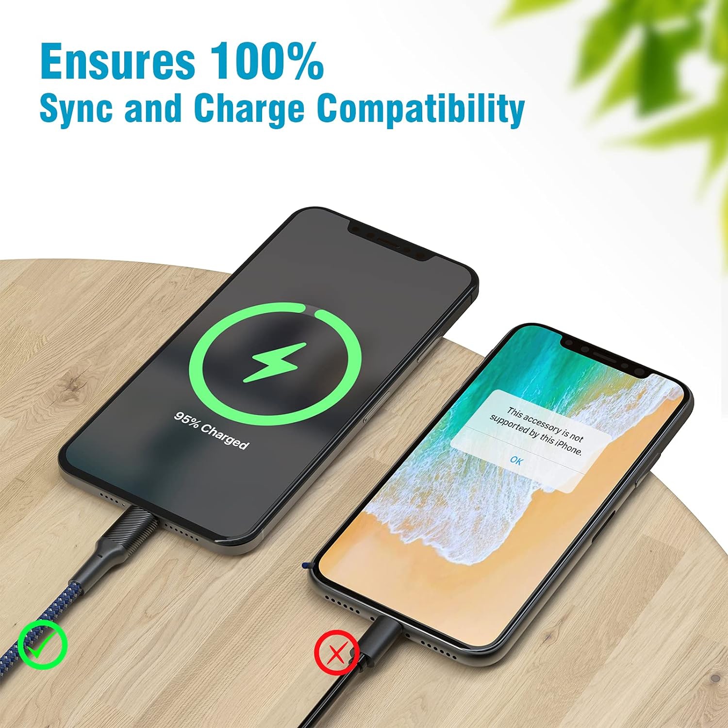 iPhone Charger Cable 1ft 5Pack,[Apple MFi Certified] Long Lightning Cable 1 Foot iPhone Charging Cord for iPhone