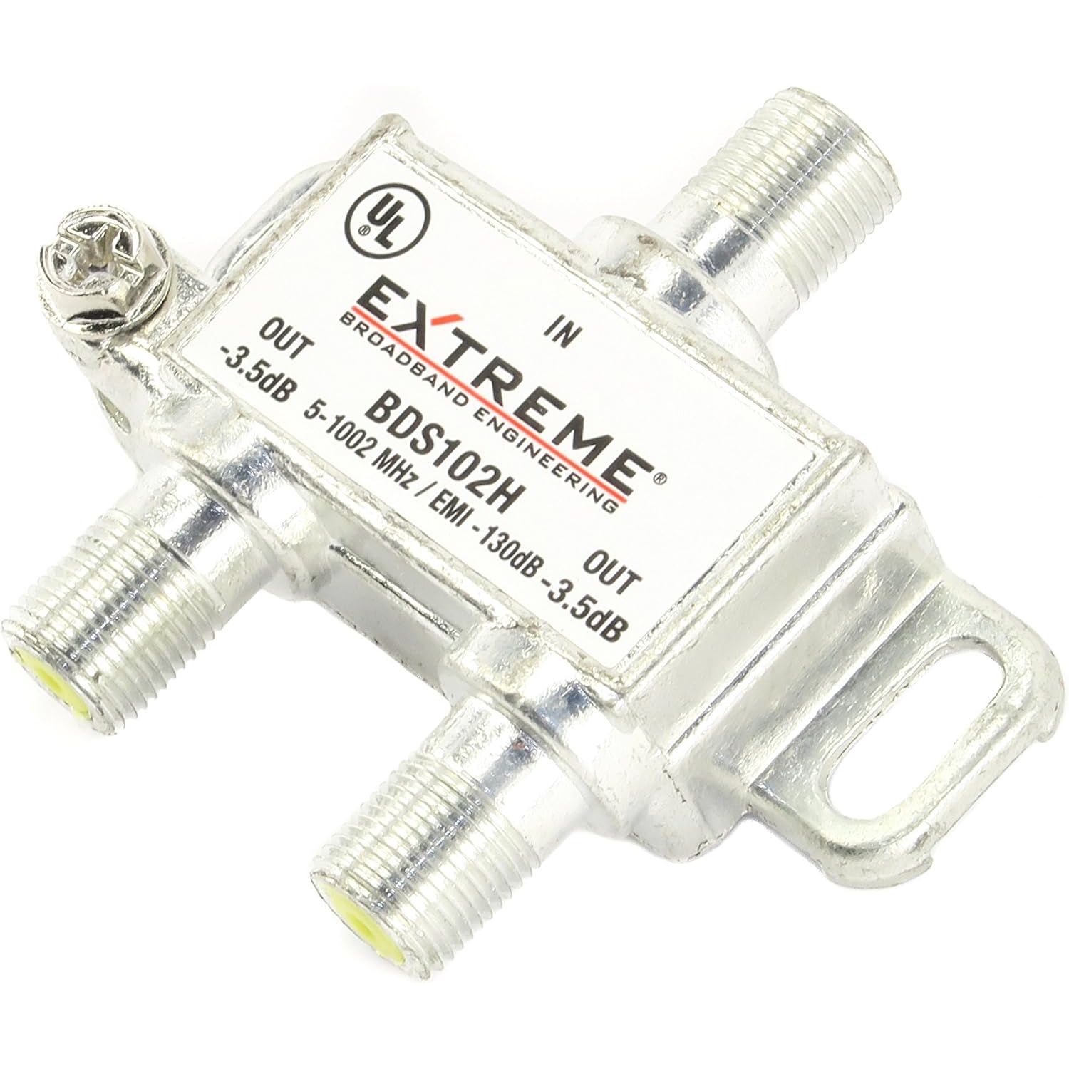 E 2 Way HD Digital 1Ghz High Performance Coax Cable Splitter BDS102H