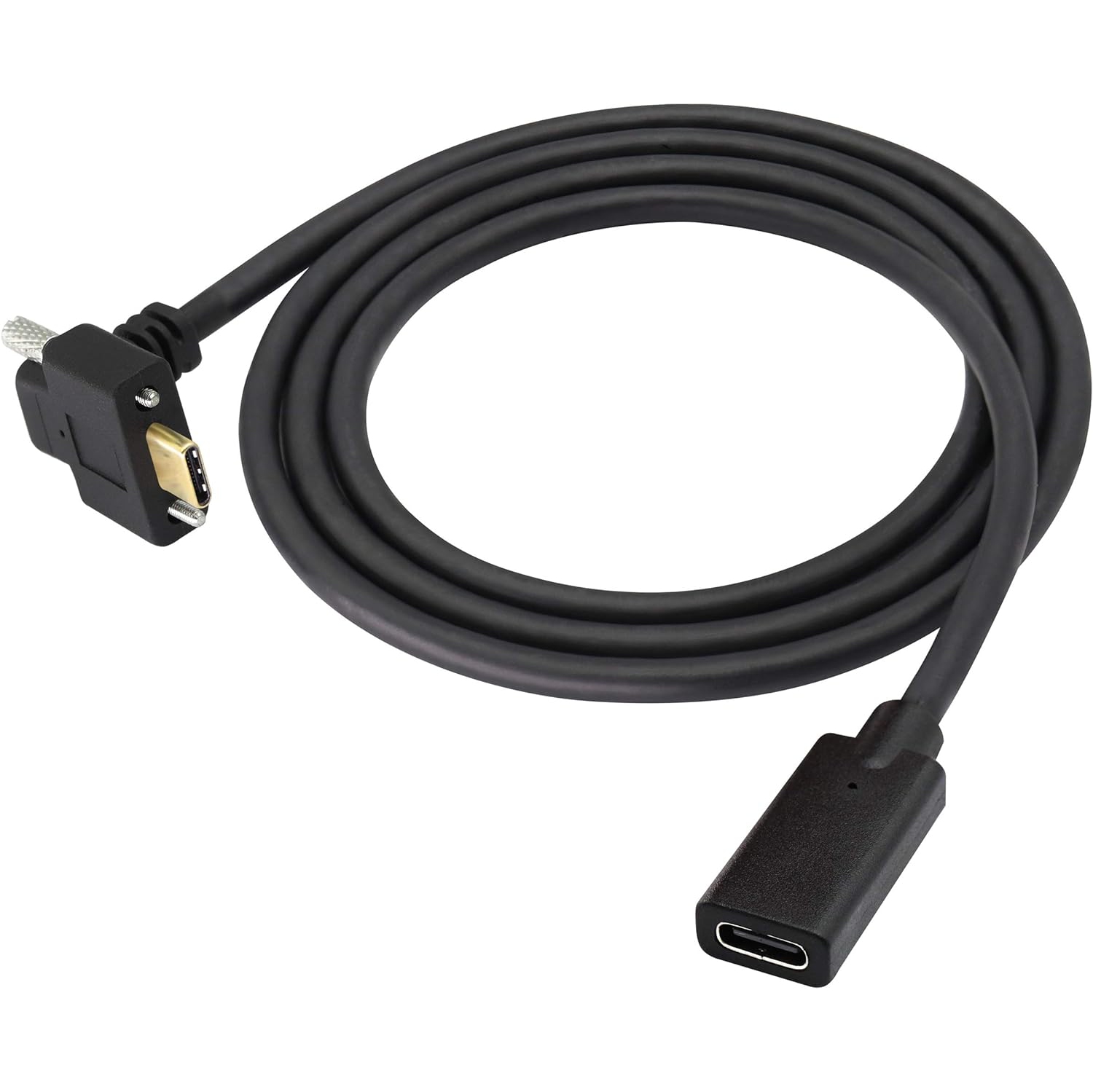 Up&Down Angle USB 3.1 Type C Panel Mount Cable Gen 2 90 Degree Type C 3.1 Female to Male Panel Mount