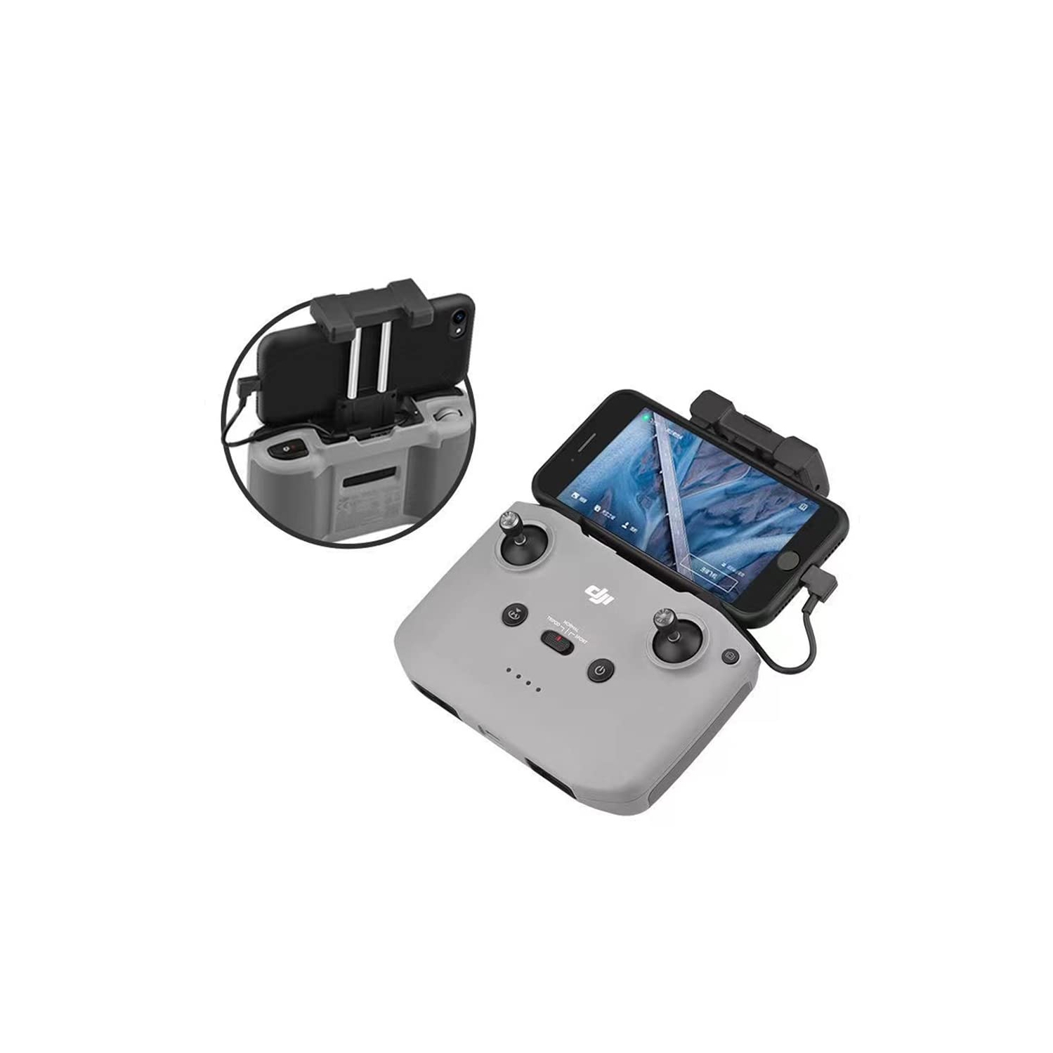 Câble de télécommande USB-C à iOS pour Mavic 3/Mini 2/Air 2S/Mavic Air 2/Mini 3 Pro de DJI, extension de tablette de 11,8 po