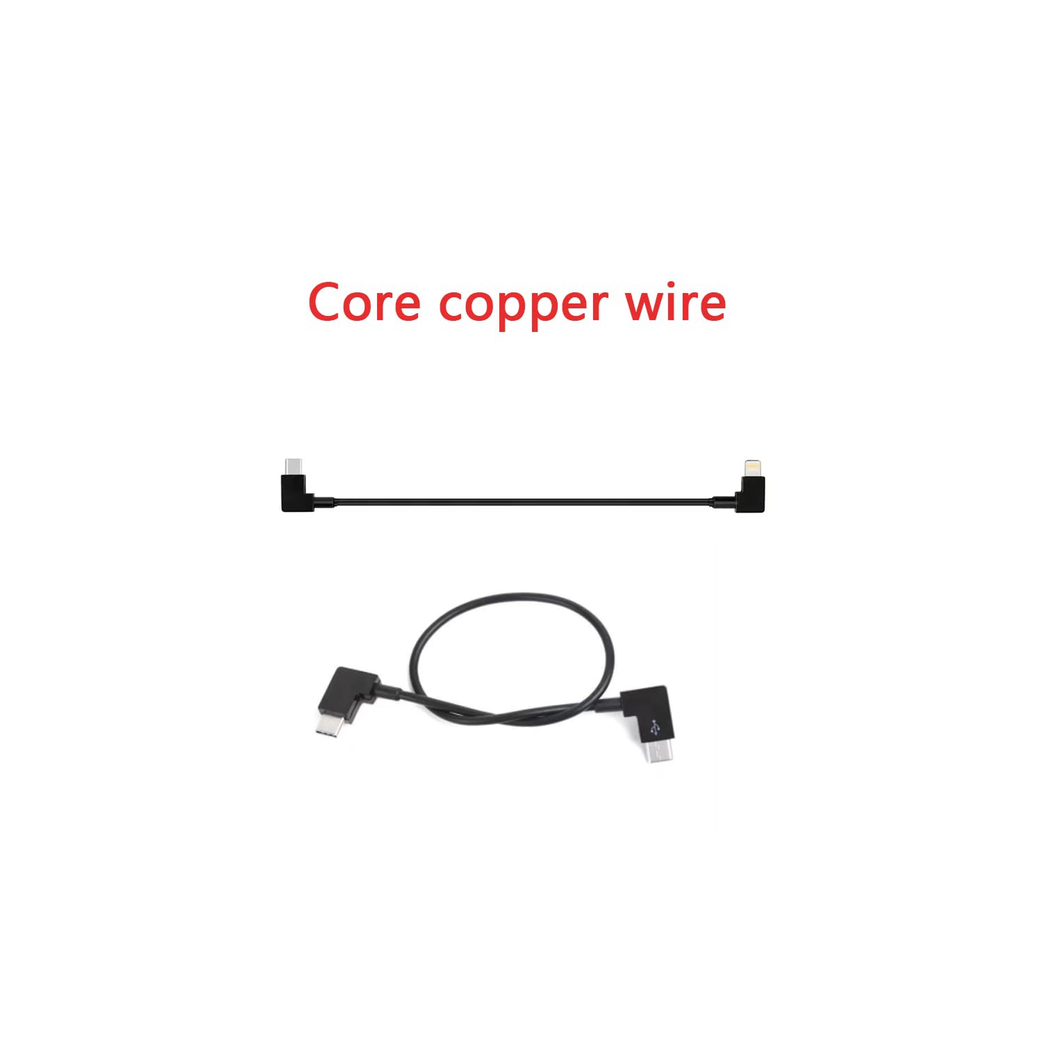 Câble de télécommande USB-C à iOS pour Mavic 3/Mini 2/Air 2S/Mavic Air 2/Mini 3 Pro de DJI, extension de tablette de 11,8 po