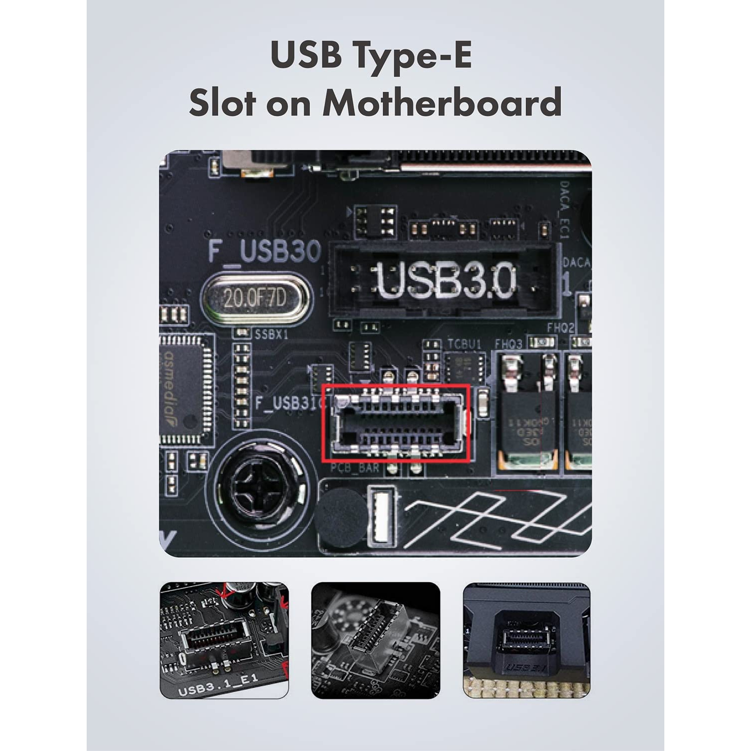 Adaptateur de panneau avant USB 3,2 de 2 génération de type C, câble d'extension de connecteur de carte mère, USB-C femelle à USB-E à 20 broches