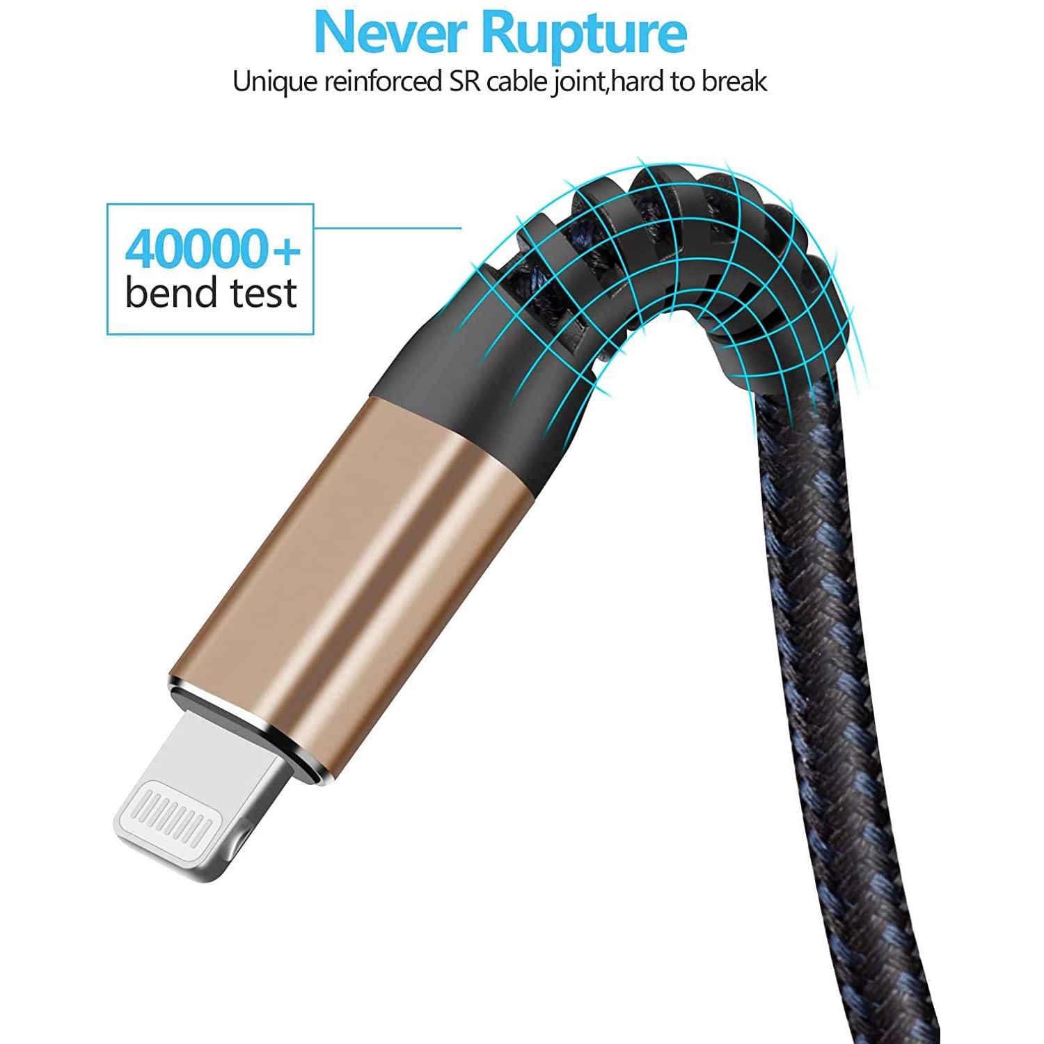 [ Apple MFi Certified 2pack ]1FT iPhone Charger,Lightning Cable, Fast Charging Cables for Apple iPhone