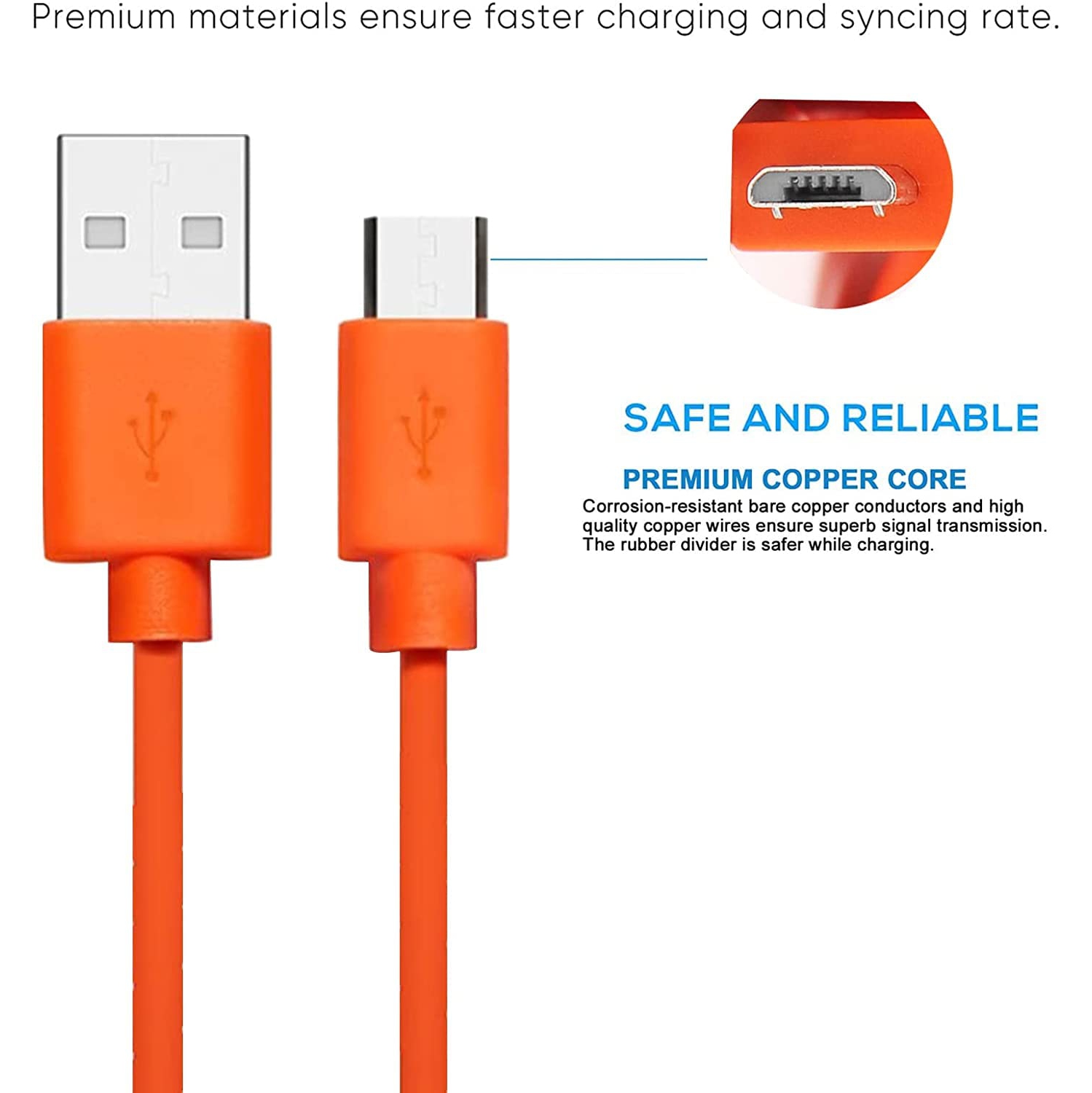Replacement USB Charger Charging Cable Cord for Ring Enabled Ring Video Doorbell 4/3/2/Plus Power Cord,