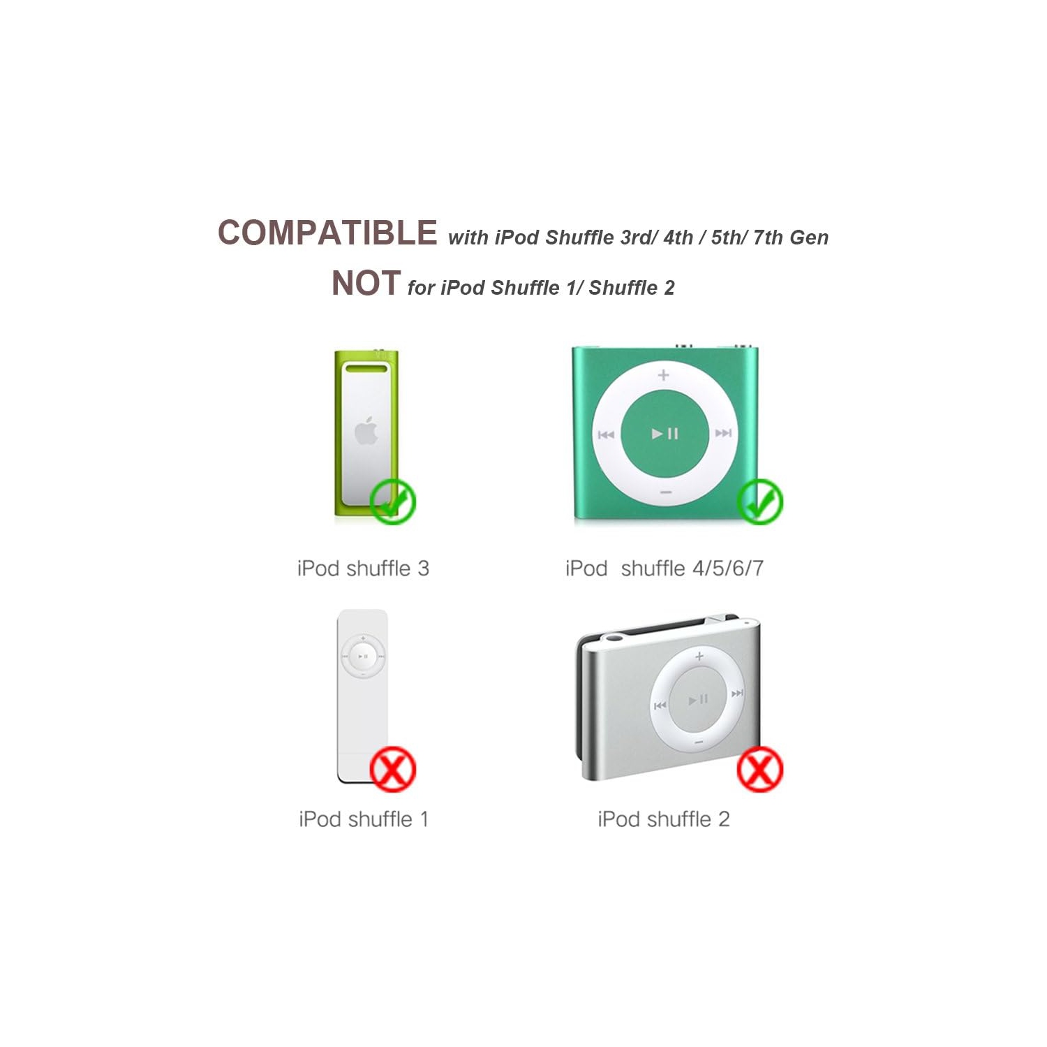 Charging Cable for iPod Shuffle Cable USB Data Sync Cable Cord 3.5mm Male AUX Plug to USB Male Adapter Cable