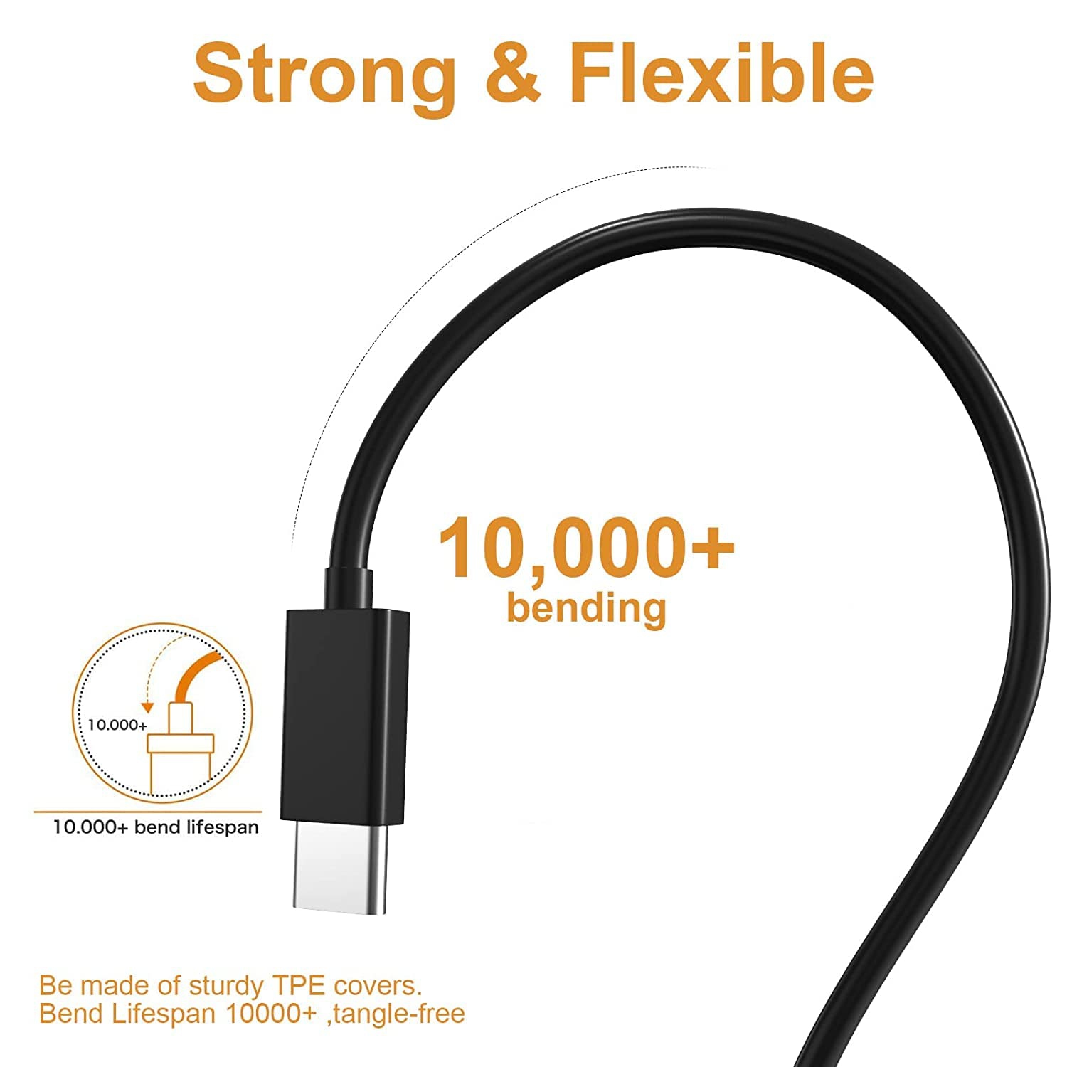 USB C Charger & Cable 5FT For ReMarkable 2 Tablet, ONN Pro & Surf Models - 5V/2A Fast Charge & Data Sync Compatible