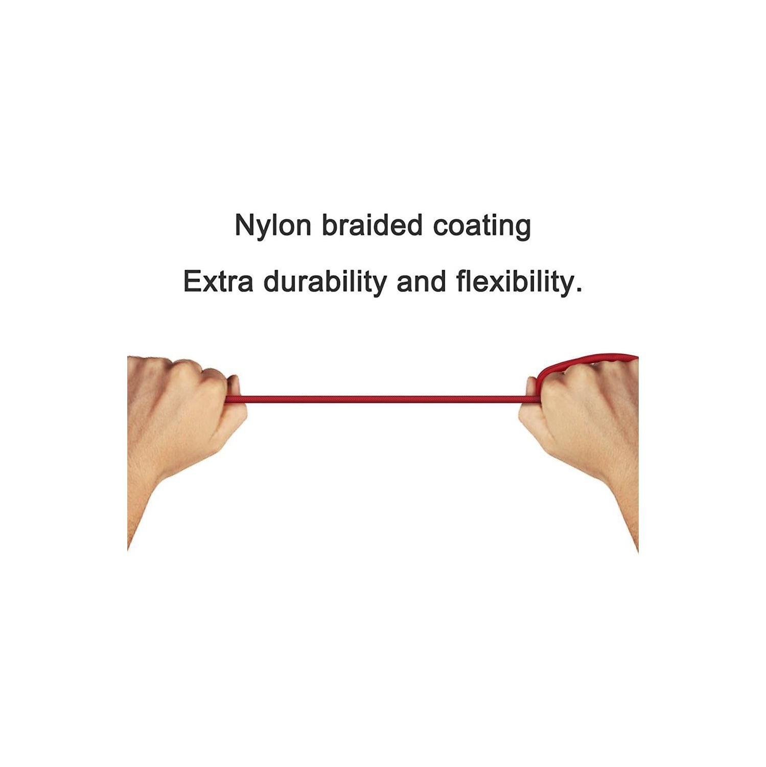 Charger Cable Compatible for Phone, [2Pack] Nylon Braided Phone Cable Fast Charging USB Cord Replacement for Phone