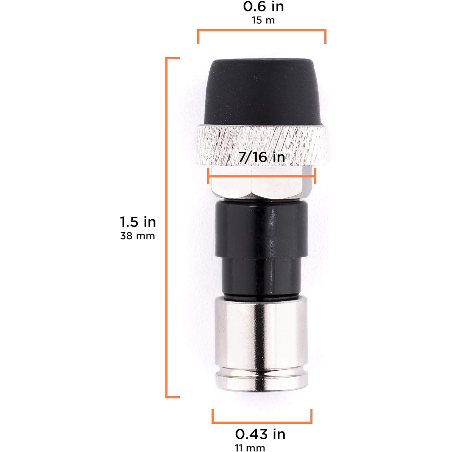 Raccord de compression de câble coaxial - fièrement fabriqué aux États-Unis - connecteur - pour câble coaxial RG59 - avec joint d'étanchéité O