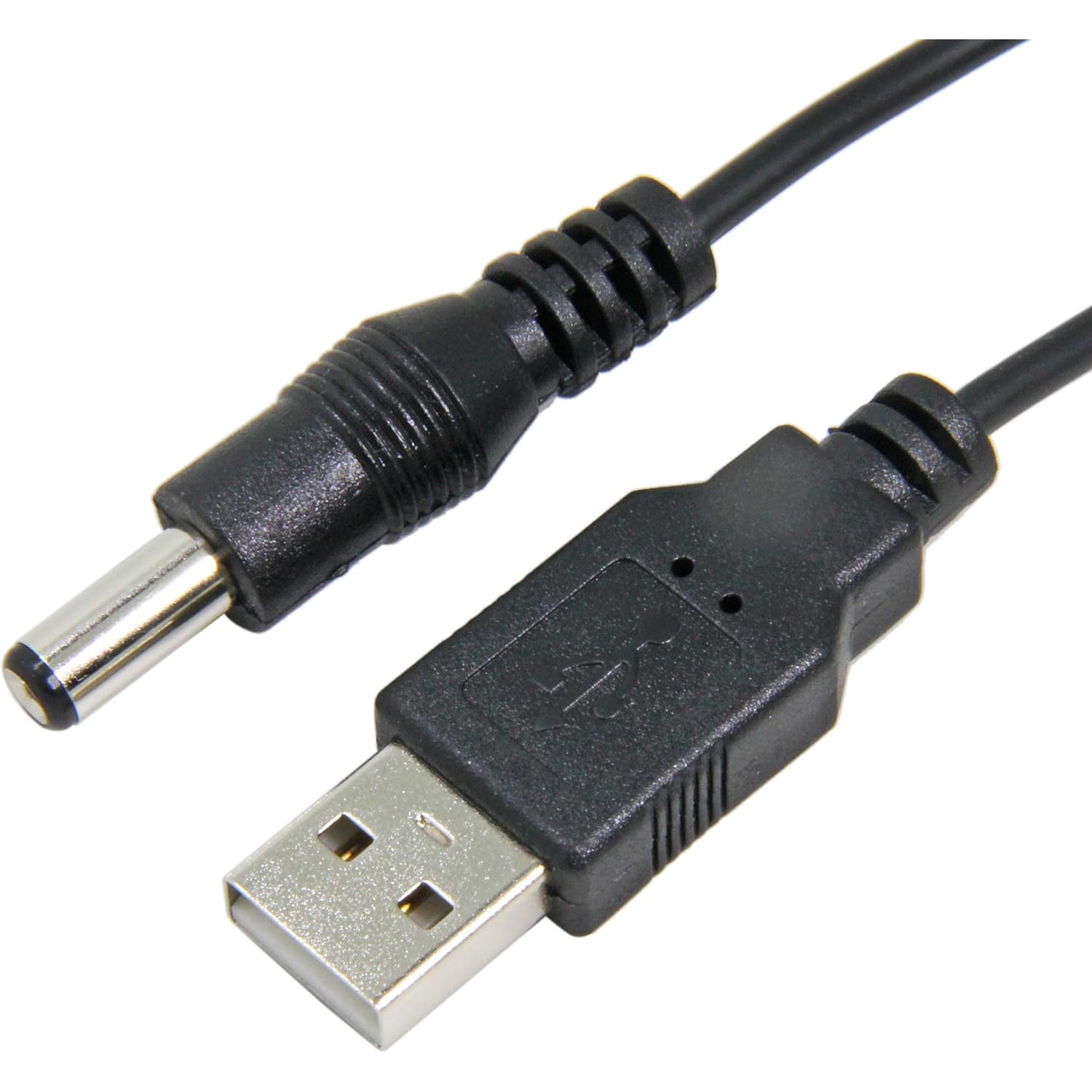 USB to DC 5V Cable, 5.5 x 2.1mm, 3-Pack 1M(3.3ft), USB 2.0 A Male to DC Barrel Jack Power Cable Cord 24AWG
