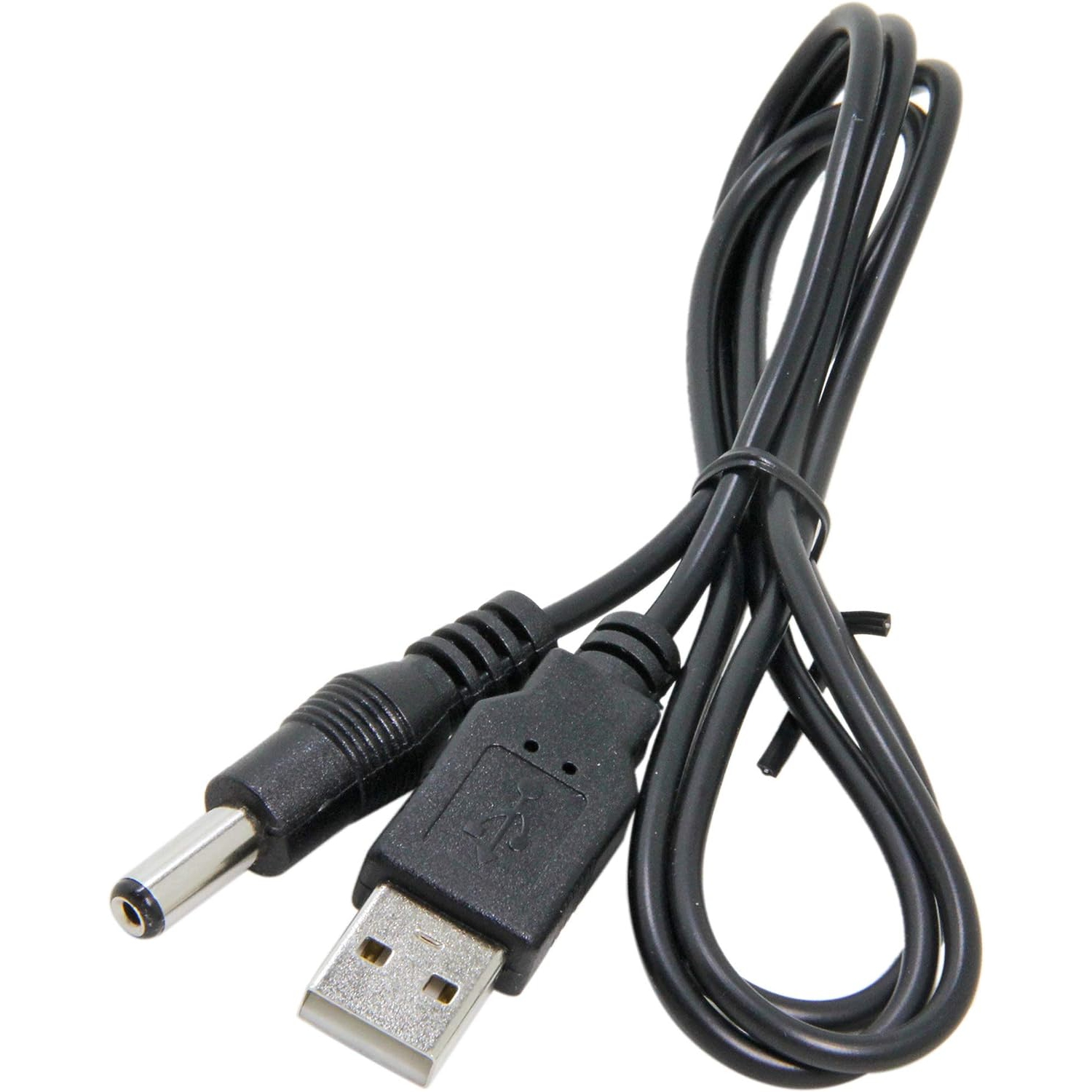 USB to DC 5V Cable, 5.5 x 2.1mm, 3-Pack 1M(3.3ft), USB 2.0 A Male to DC Barrel Jack Power Cable Cord 24AWG