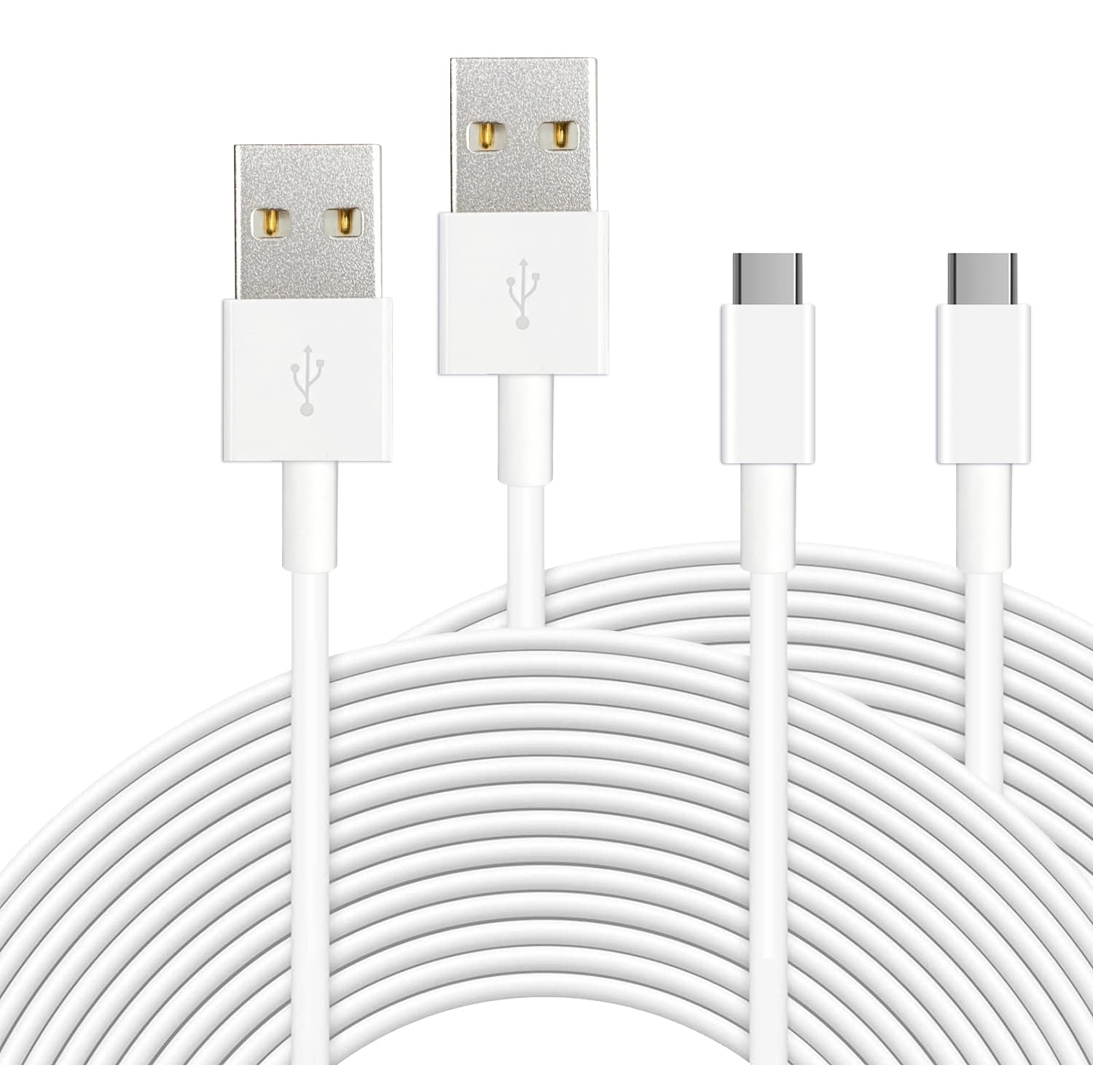 [Paquet de 2] Câble d'alimentation 16,4&nbsp;pi/5&nbsp;M pour n'importe quelle caméra de sécurité ou n'importe quel appareil compatible USB-C