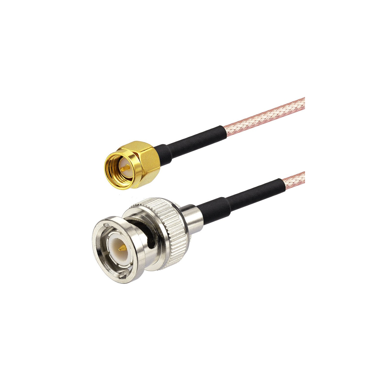 Câble adaptateur coaxial SMA mâle vers BNC mâle 6inches + 5pcs Kit adaptateur coaxial RF SMA vers câble BNC SMA Câble adaptateur BNC