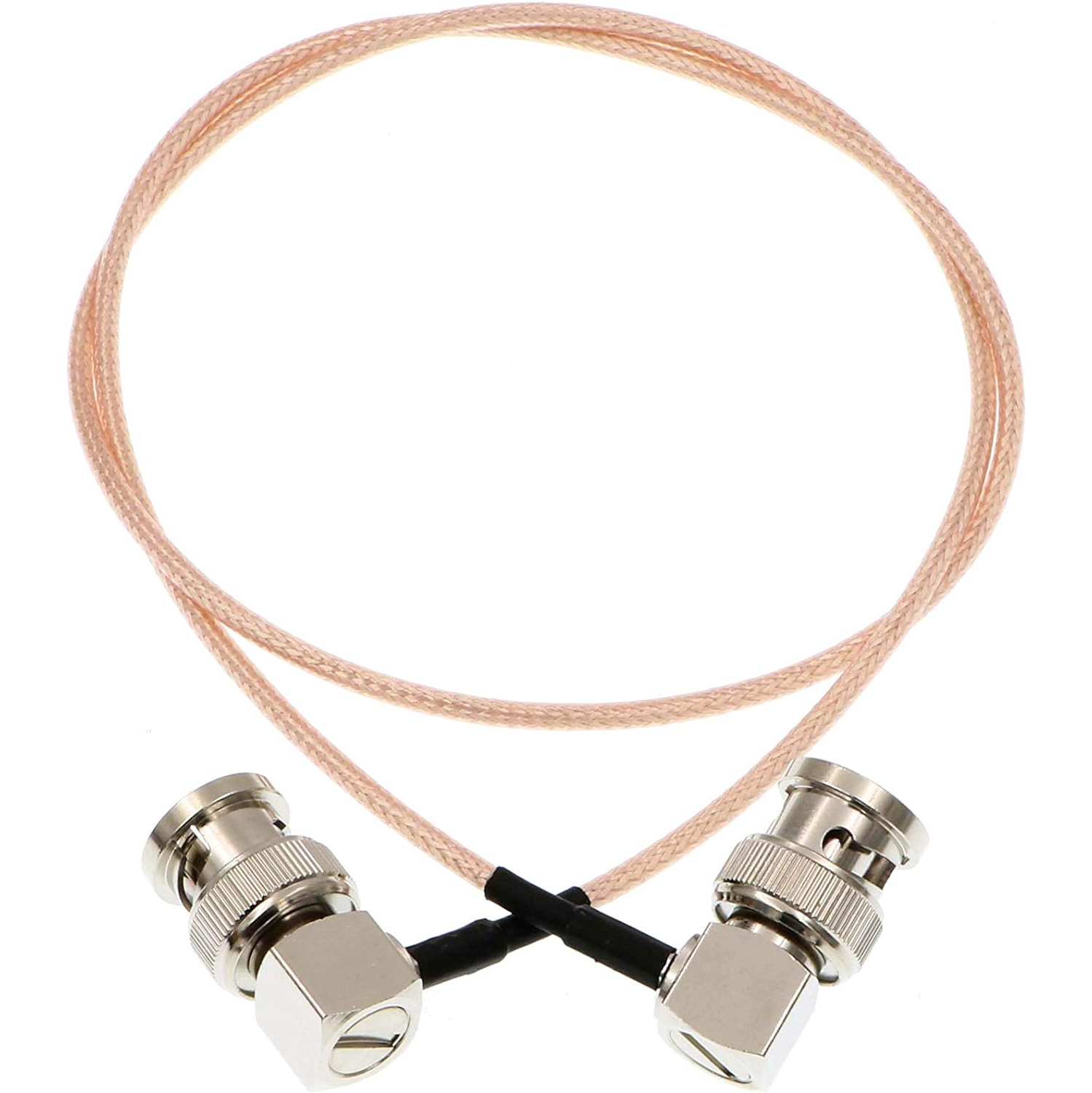 Câble HD-SDI RG179 BNC mâle à mâle 75 Ohm MegaFlex à angle droit pour Blackmagic HyperDeck Shuttle et BMCC BMPC