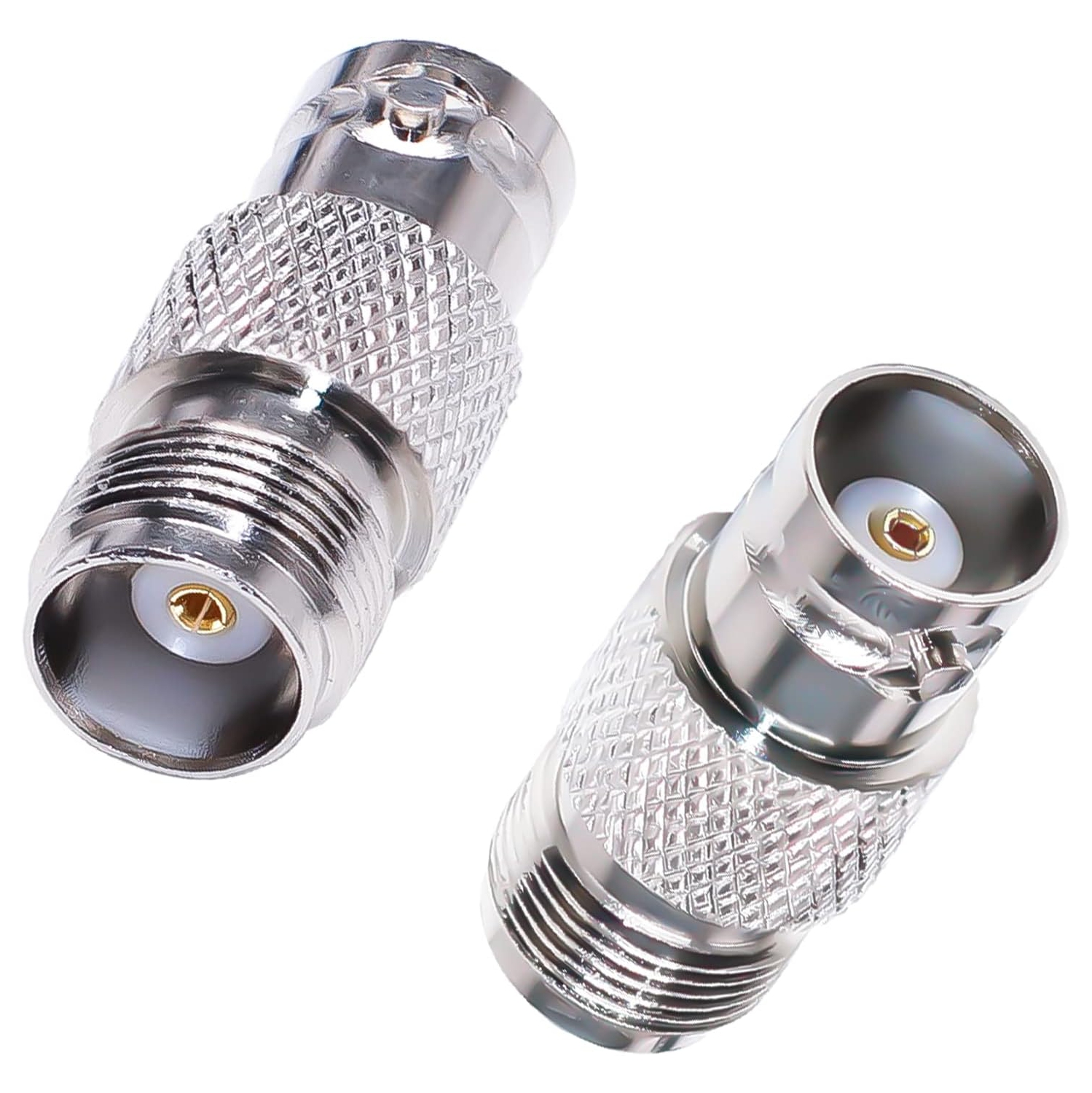 BNC to TNC Coax Adapter TNC Female to BNC Female RF Coaxial Connector for WiFi Antenna Extension Cable 2pcs