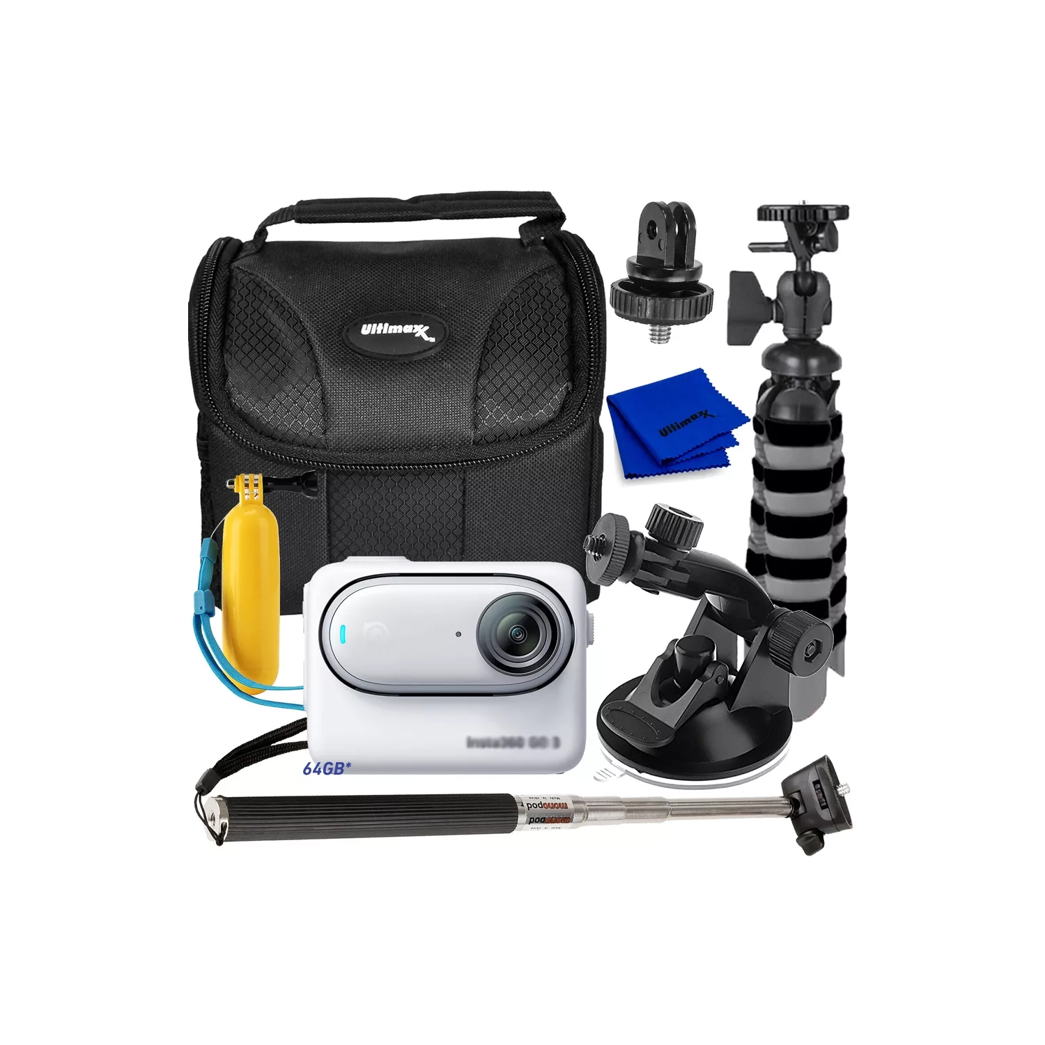 Insta360 GO3 S Édition standard - Ensemble d'accessoires 8PC
