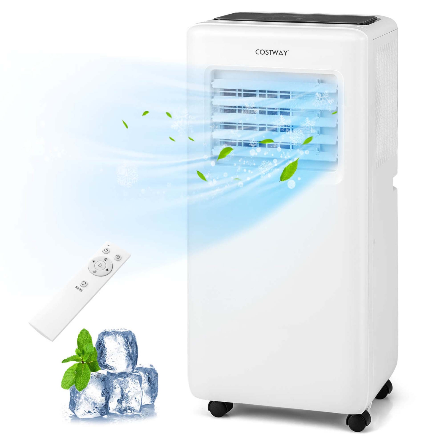 Costway 6500 BTU（ASHRAE 10000 BTU） Portable Air Conditioner 3 in 1 Air Cooler with Fan & Dehumidifier