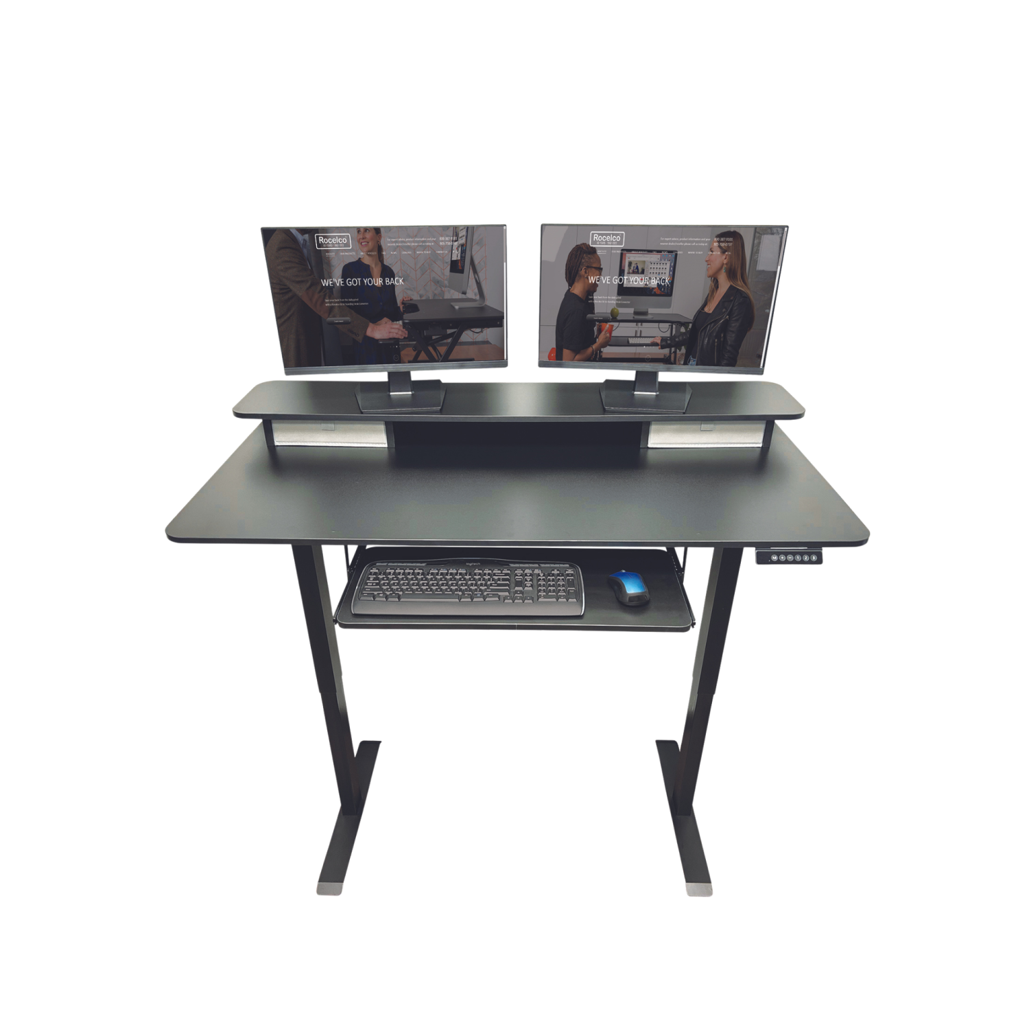 Rocelco 55" Adjustable Electric Full Standing Desk