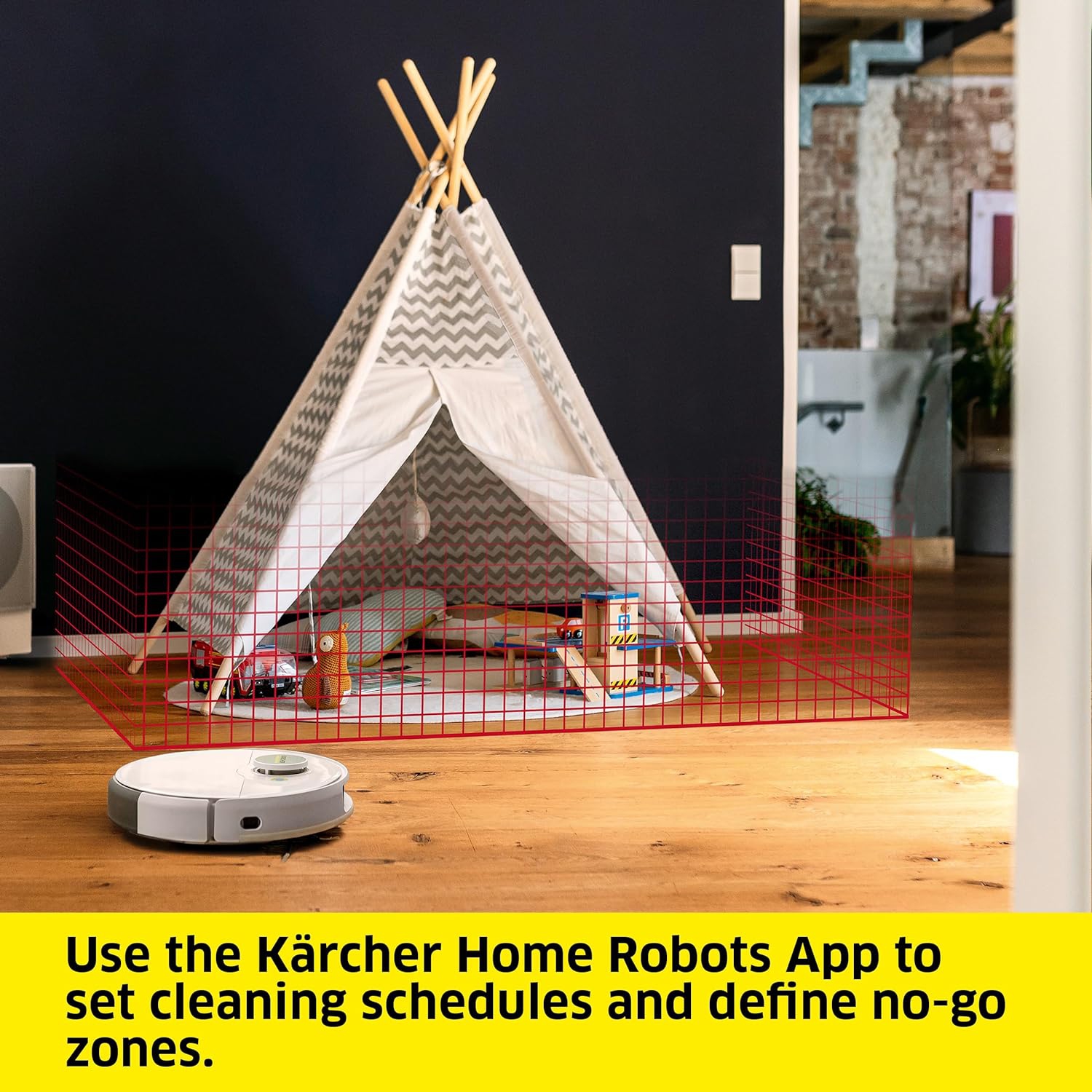 Kärcher - RCV 5 Robot Vacuum Cleaner with Mop Function 5000Pa - Remote Control via App, LiDar Navigation, Dual Laser and AI - Floor Mapping, Obstacle