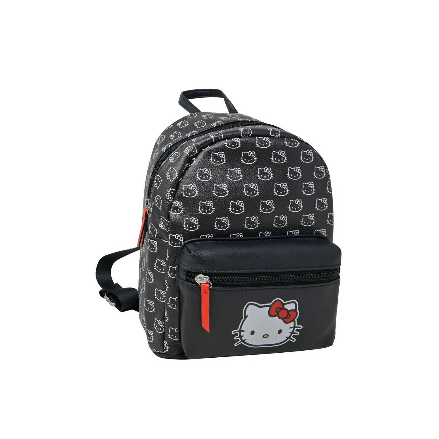 Hello Kitty Mini Backpack, Black Hello Kitty Print, Black - White Hello Kitty Pattern, One Size, Mini Backpack