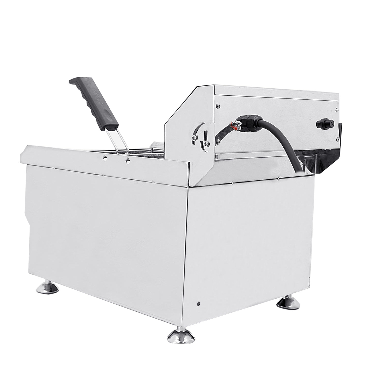 AP-400 Commercial Deep Fryer | 17 L | Electric Oil Fryer | Snack Machine with Removable Basket | 110V