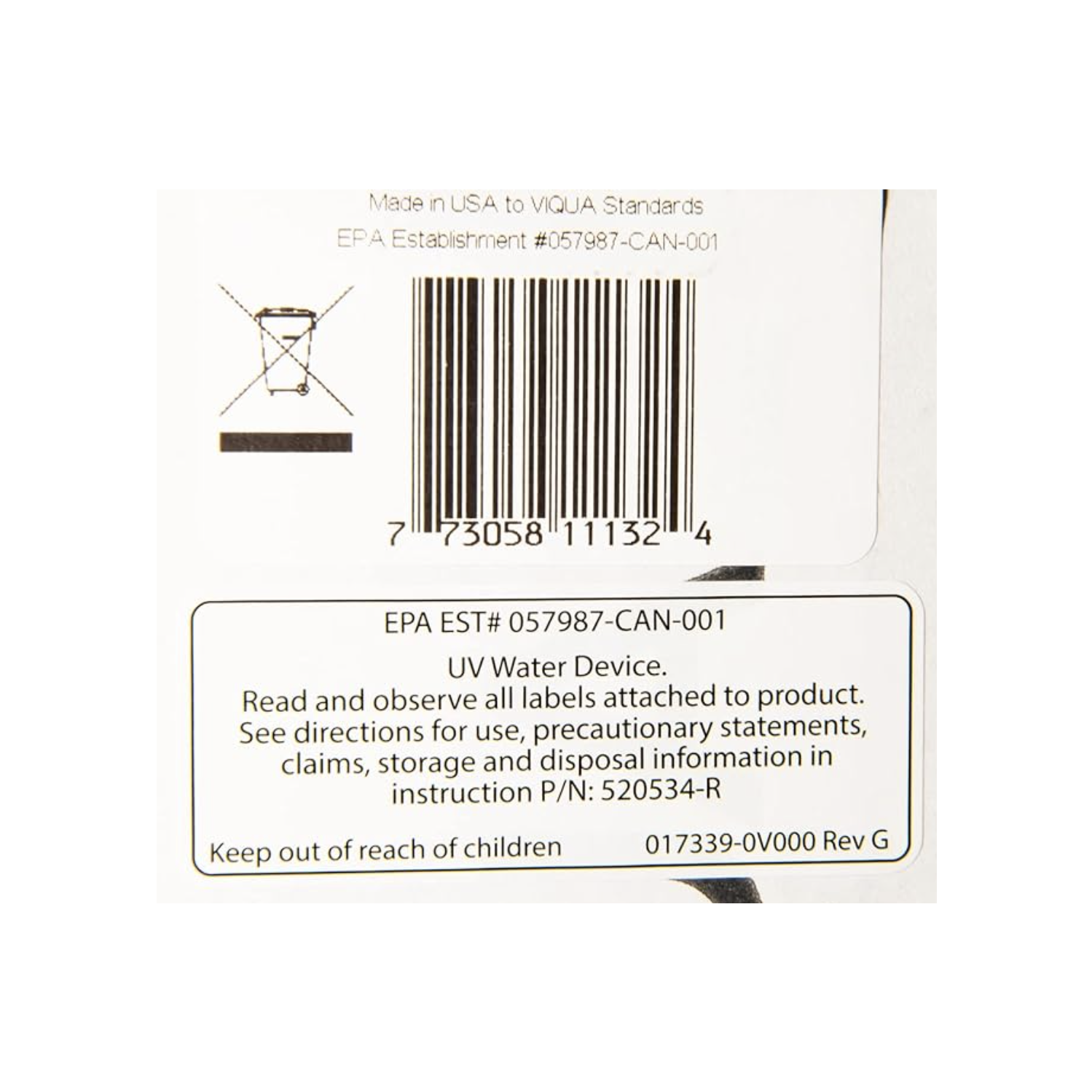 Viqua QL-410 Lamp and Sleeve Bundle VH410 System