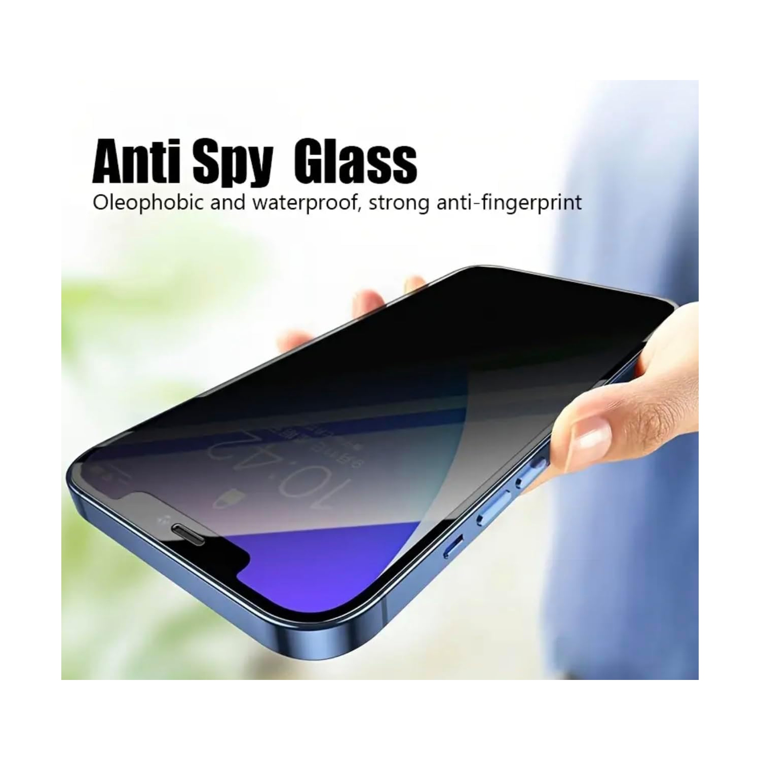 Privacy Screen Protector pour iPhone 15 Pro Max, 9H anti-espion privé verre trempé - EXPÉDITION GRATUITE