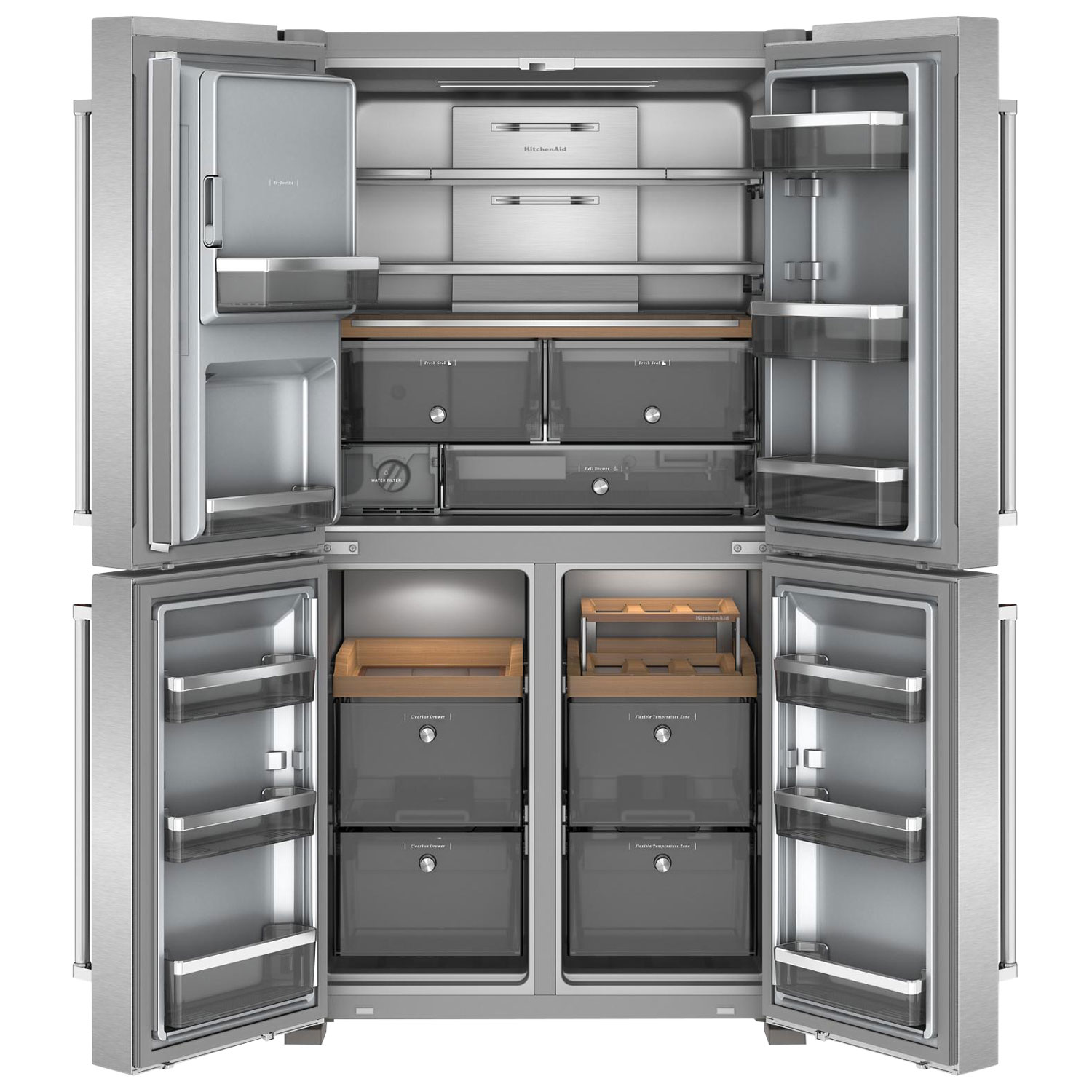 KitchenAid 36" 19.2 Cu. Ft. French Door Refrigerator - Stainless Steel