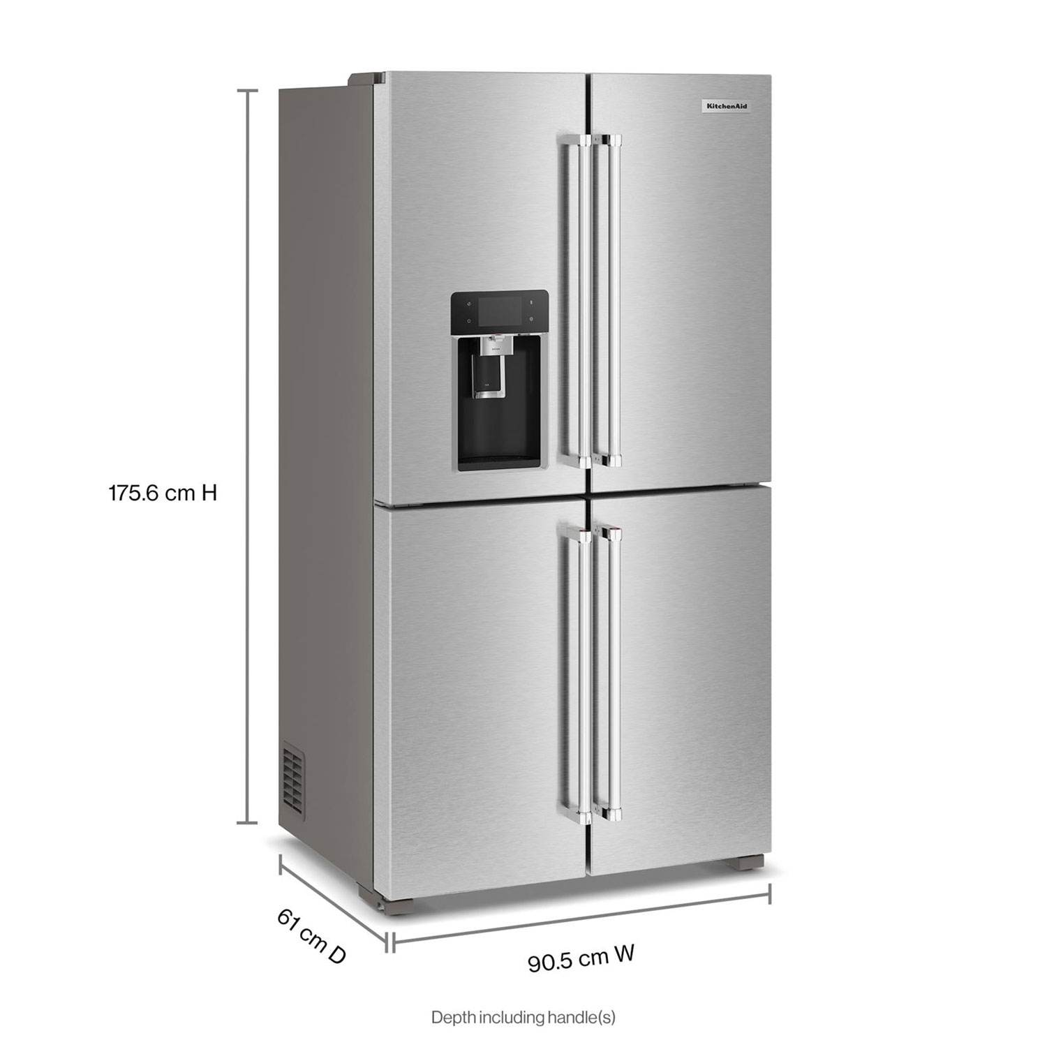 KitchenAid 36" 19.2 Cu. Ft. French Door Refrigerator - Stainless Steel