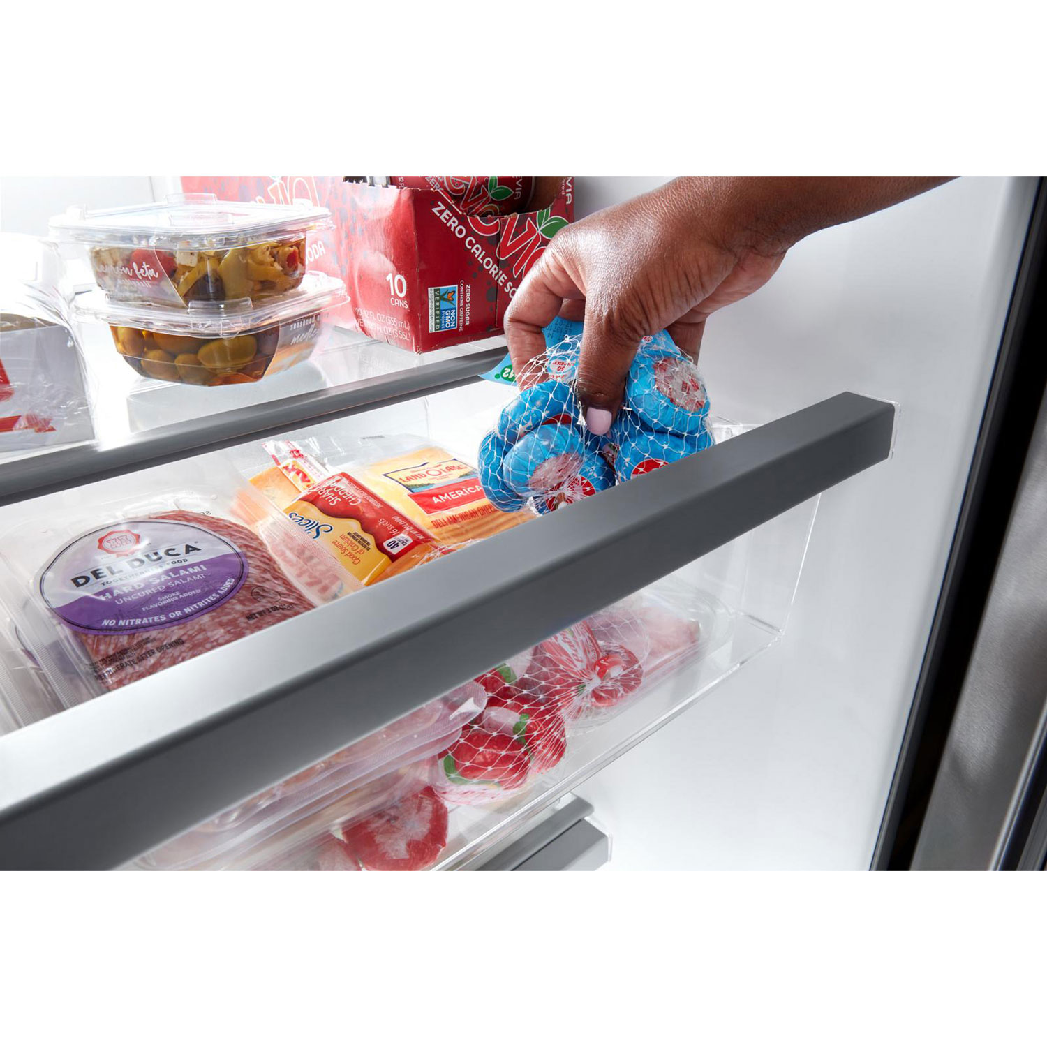 Maytag 36" 24.5 Cu. Ft. Side-By-Side Refrigerator with Water & Ice Dispenser - White