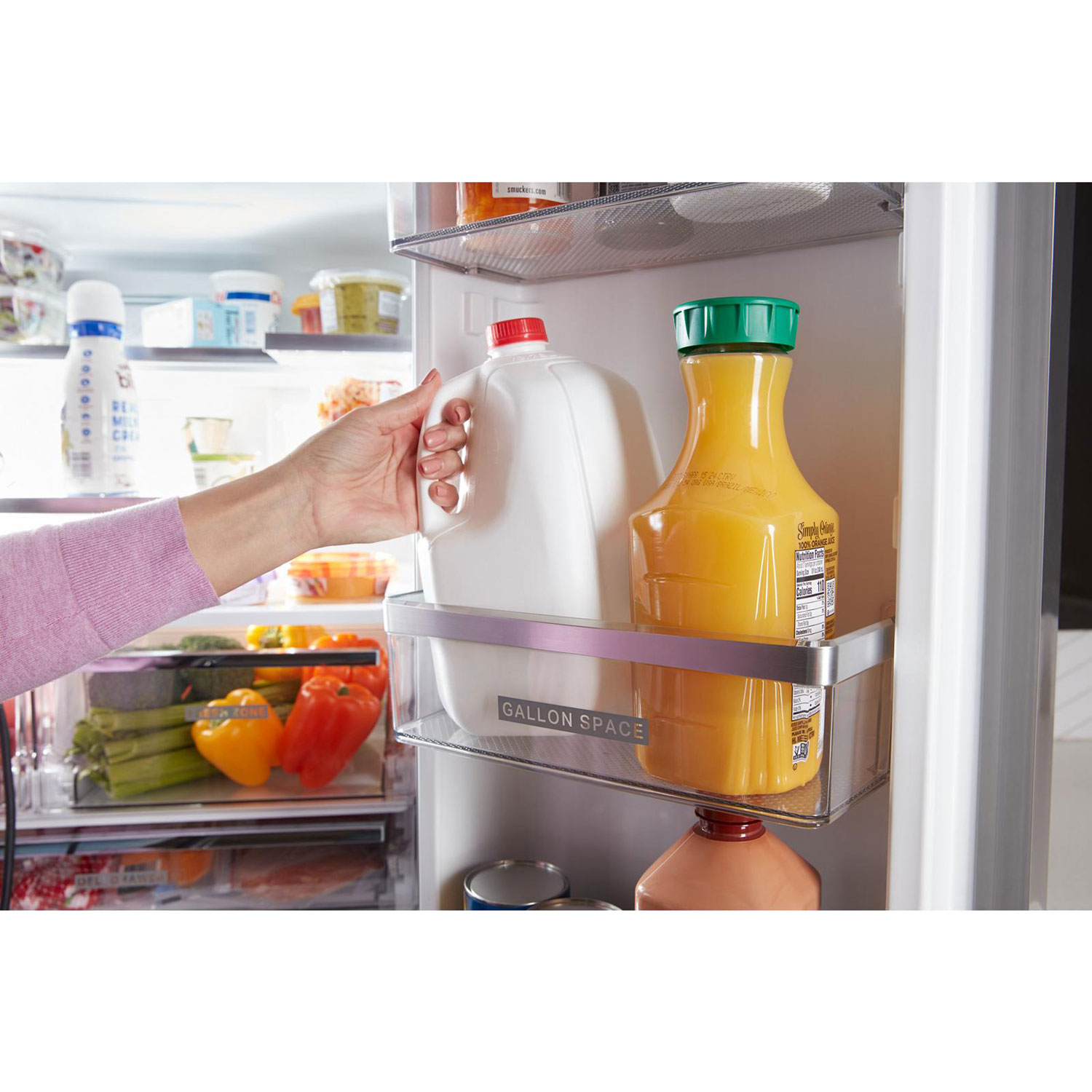 Réfrigérateur à deux portes 19,2 pi³ et 36 po de Whirlpool - Acier inoxydable