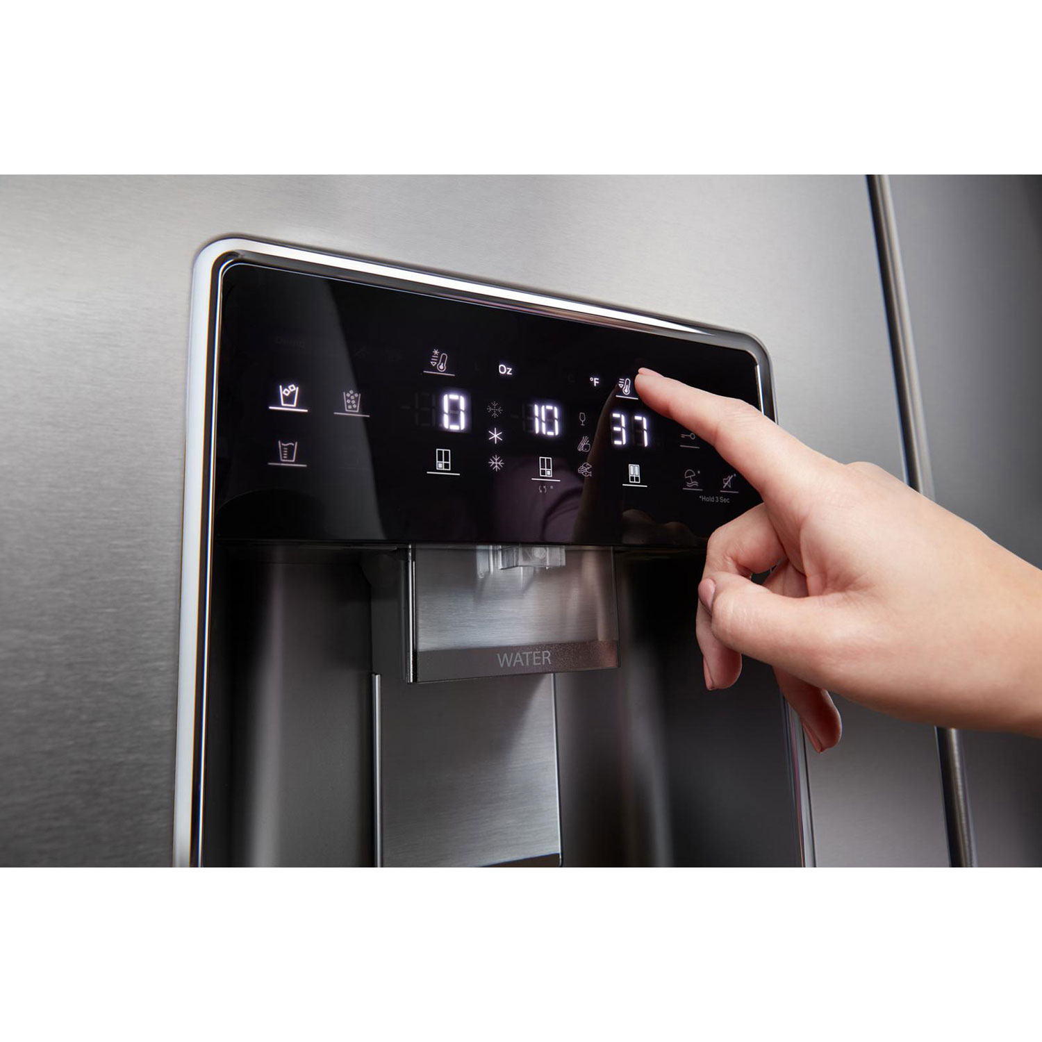 Réfrigérateur à deux portes 19,2 pi³ et 36 po de Whirlpool - Acier inoxydable