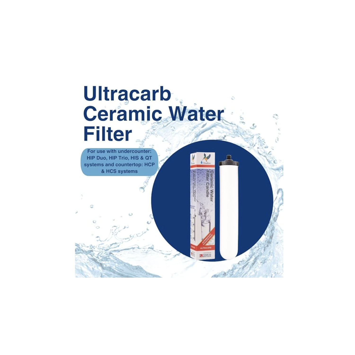 Doulton W9123053 10-Inch UltraCarb Ceramic Filter Candle