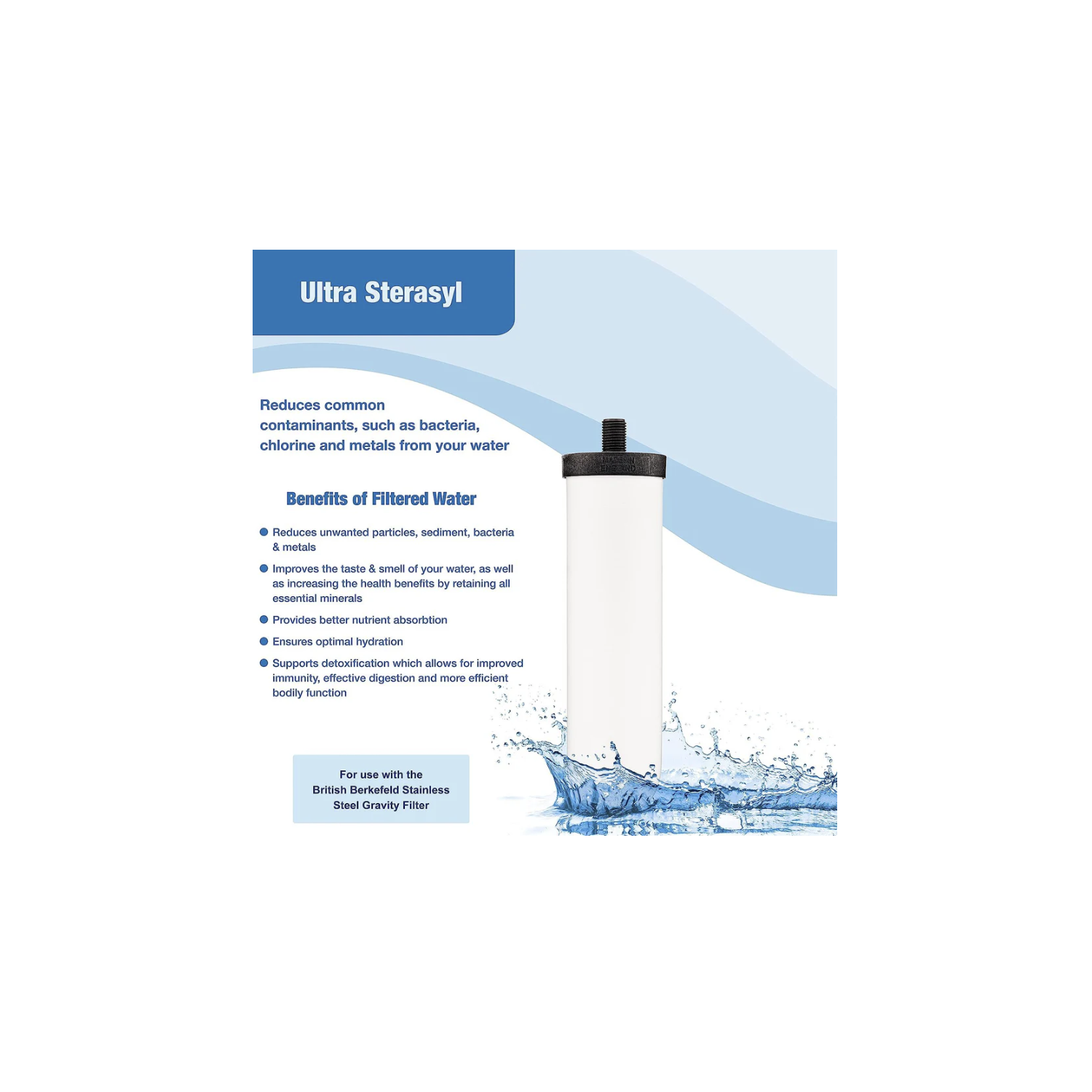 Filtre à eau en céramique Ultra Sterasyl de British Berkefeld W9121226