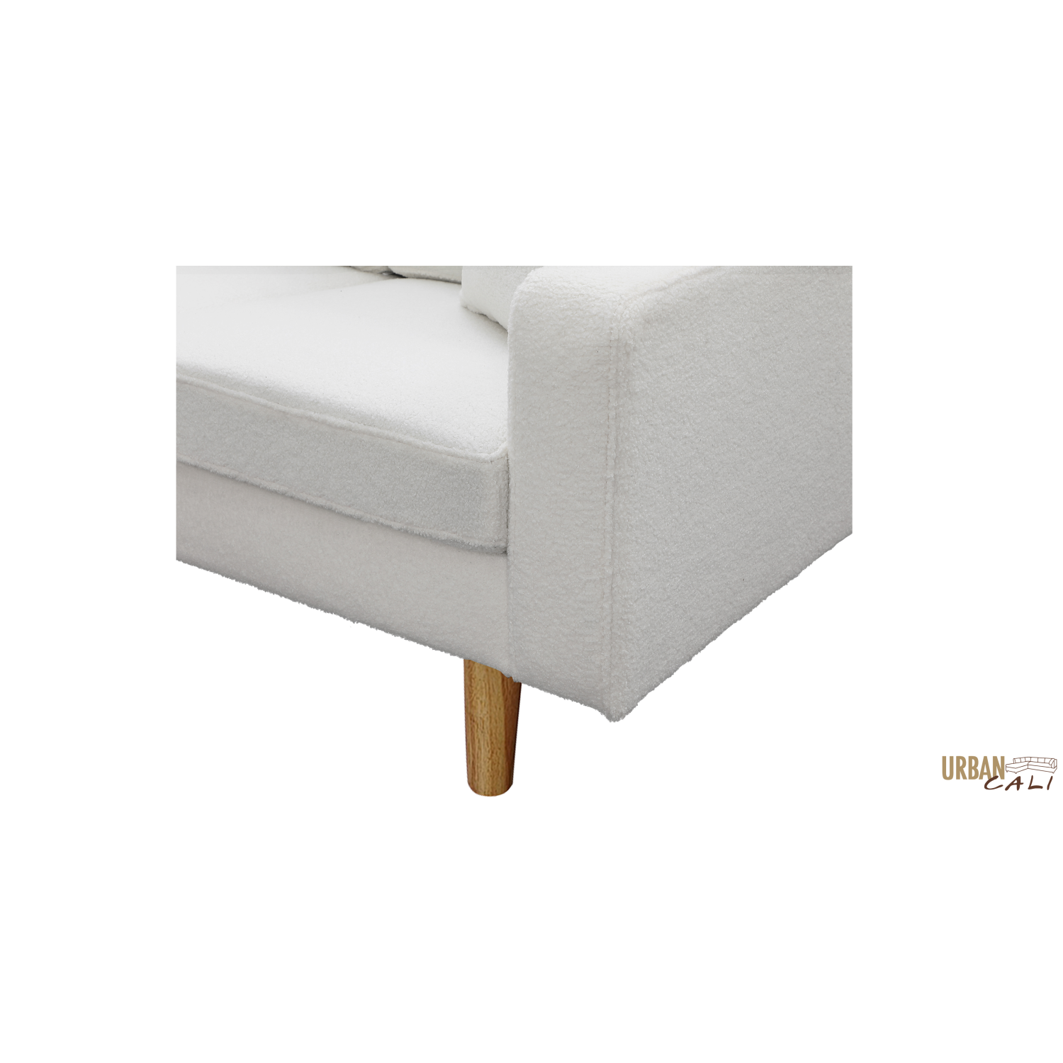 Urban Cali Hillsborough 76" Wide Boucle Sectional Sofa with Reversible Chaise