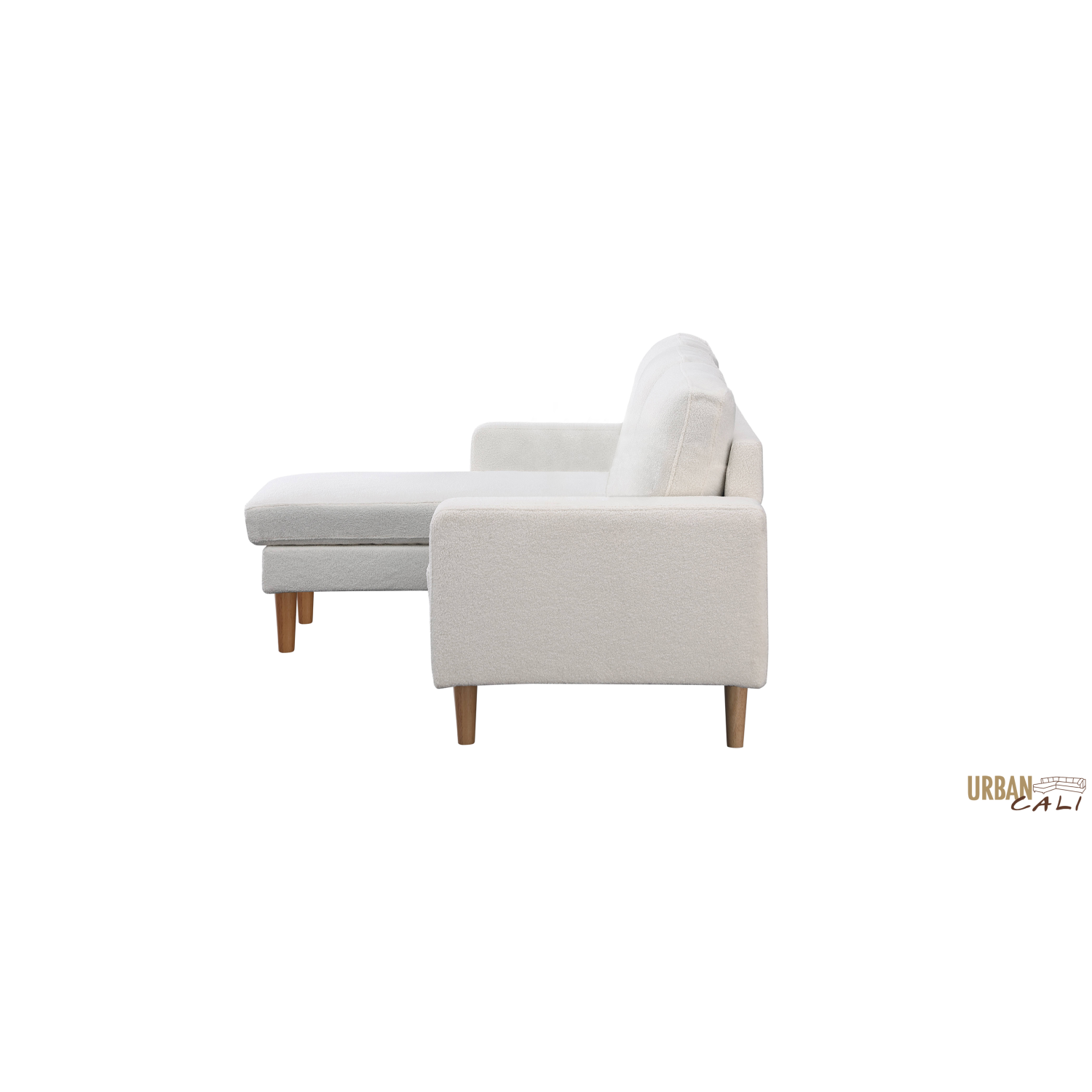 Urban Cali Hillsborough 76" Wide Boucle Sectional Sofa with Reversible Chaise