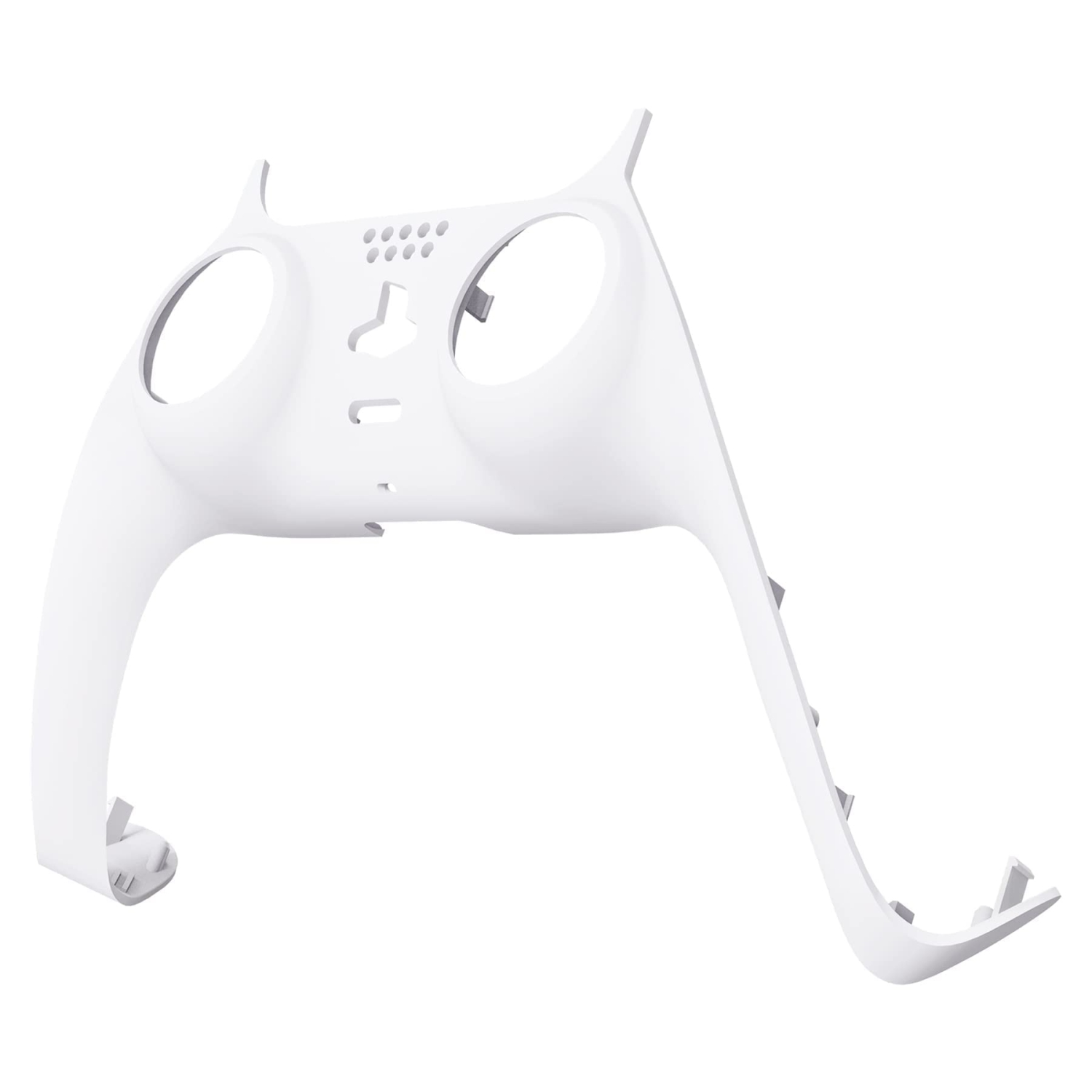 White Decorative Trim Shell Compatible with ps5 Controller, DIY Replacement Clip Shell, Custom Plates Cover Compatible with ps5 Controller with