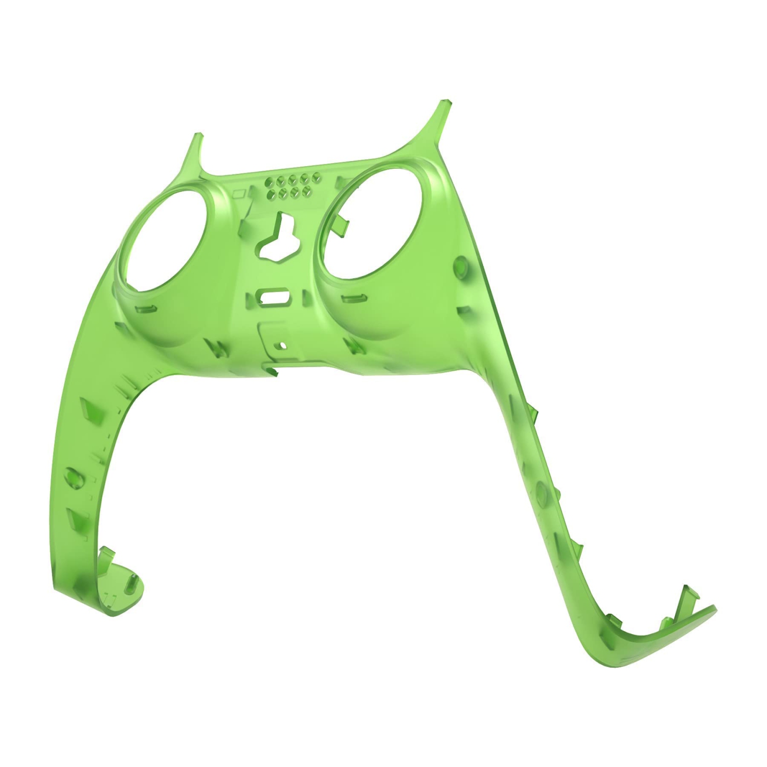 Clear Green Decorative Trim Shell Compatible with ps5 Controller, DIY Replacement Clip Shell, Custom Plates Cover Compatible with ps5 Controller with