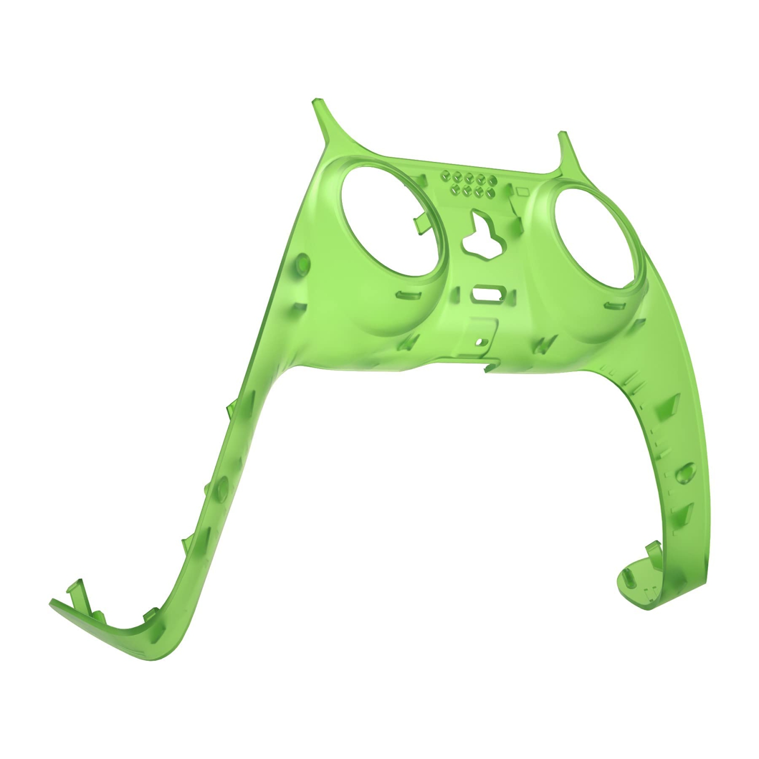 Clear Green Decorative Trim Shell Compatible with ps5 Controller, DIY Replacement Clip Shell, Custom Plates Cover Compatible with ps5 Controller with