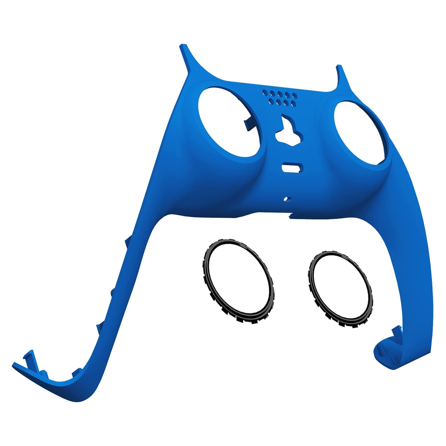 Blue Decorative Trim Shell Compatible with ps5 Controller, Soft Touch DIY Replacement Clip Shell, Custom Plates Cover Compatible with ps5 Controller