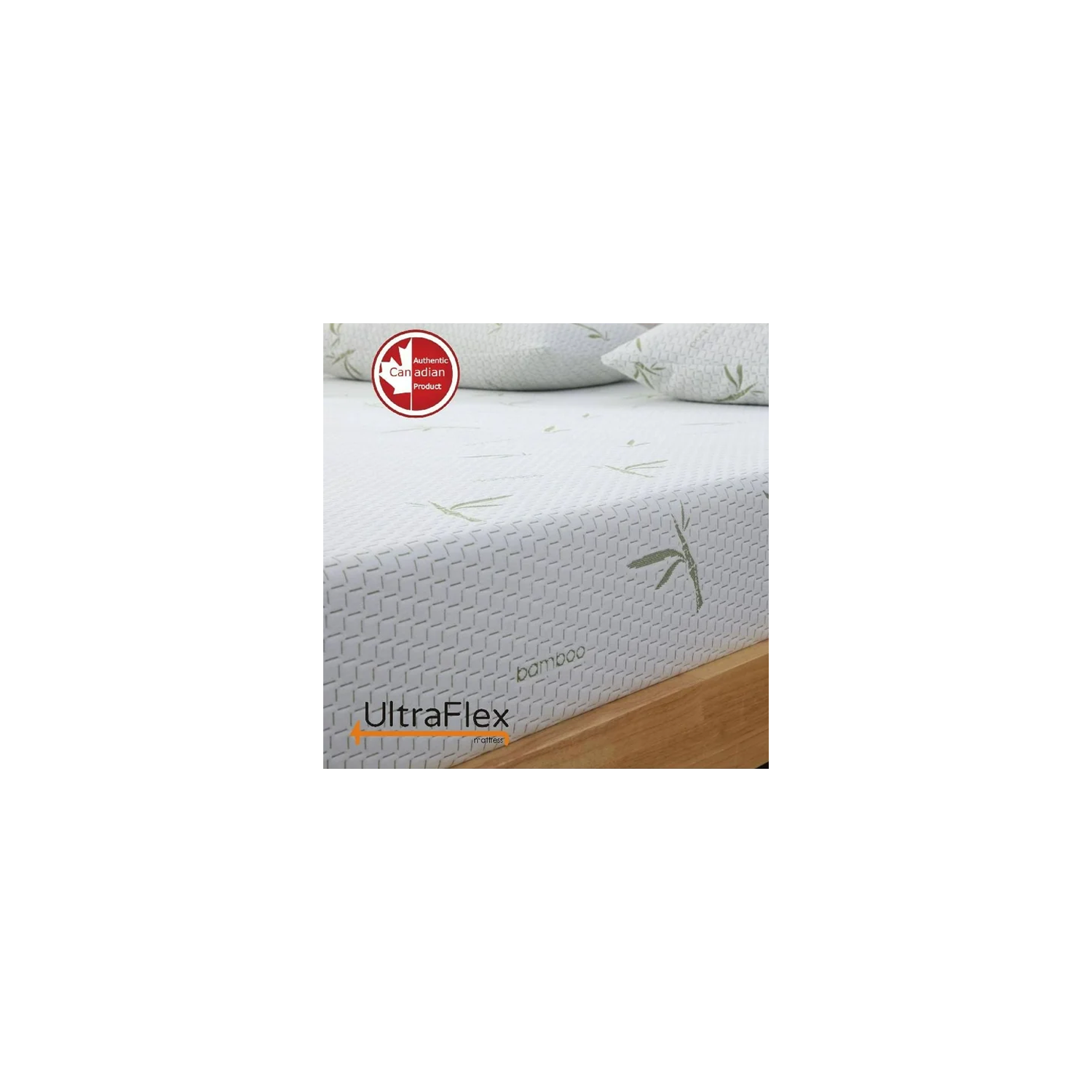 UltraFlex SolidSleep- Canadian-Made FIRM Gel Infused Reversible Comfort With Pressure Relief, Cooling Technology, Bamboo Cover, CertiPUR-US®