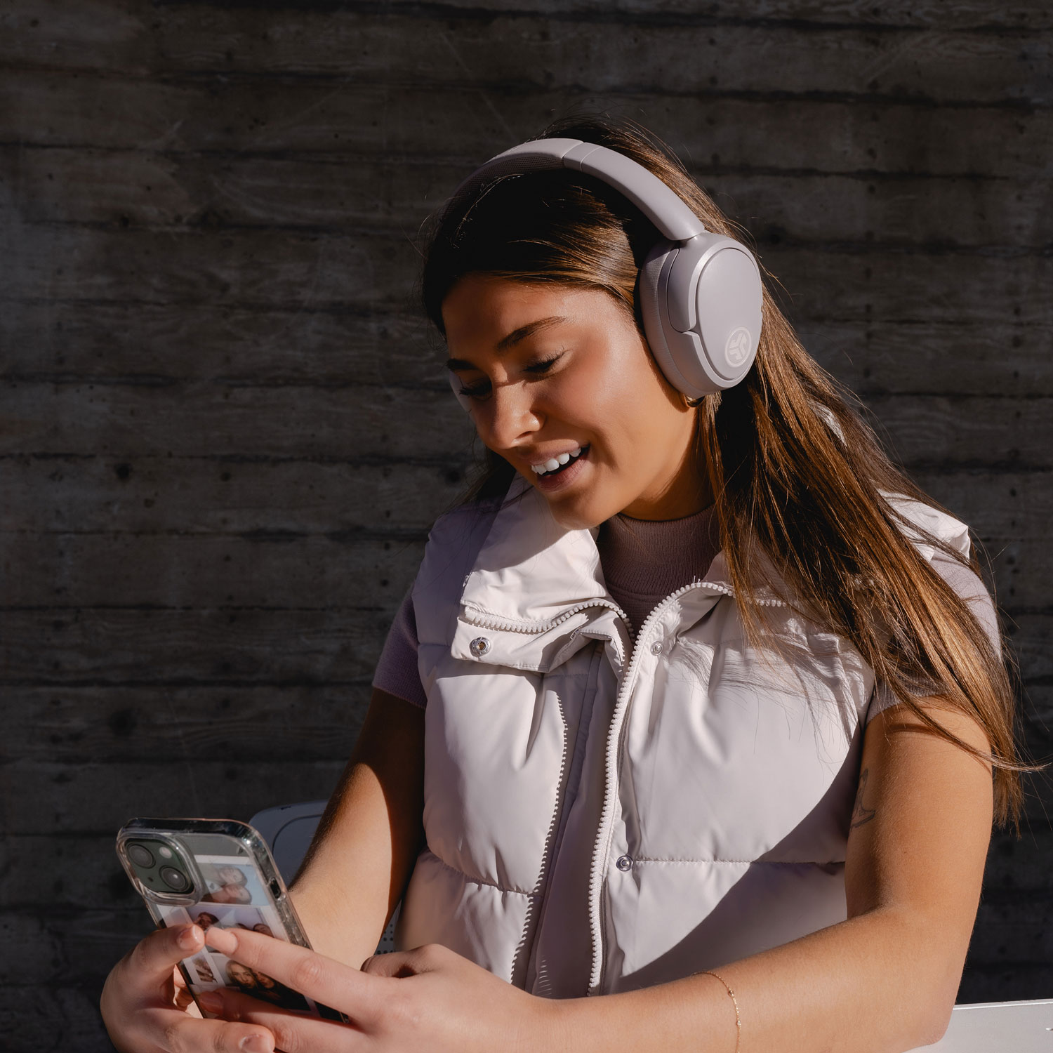 Casque d'écoute 100 % sans fil à suppression du bruit JBuds LUX de JLab - Mauve